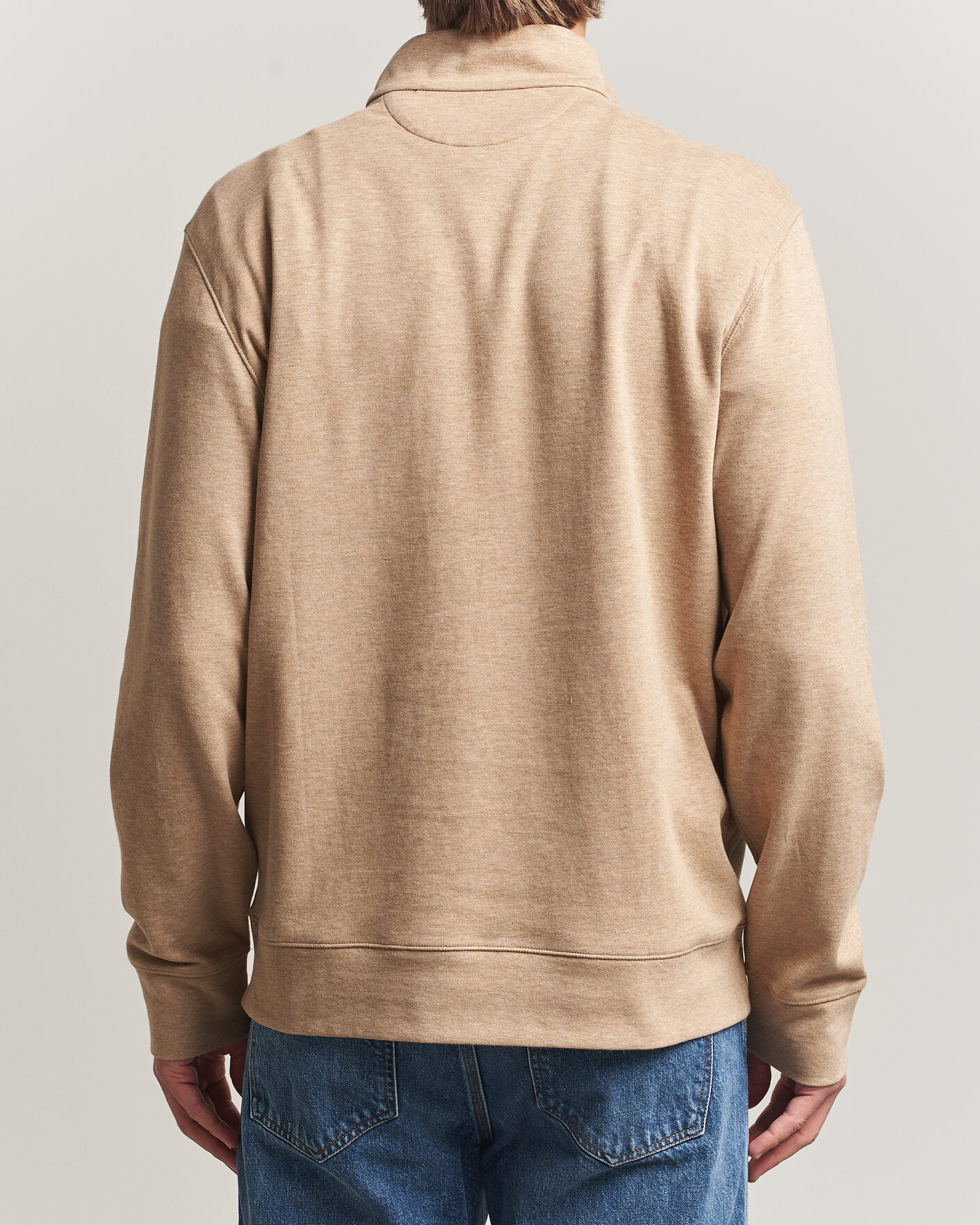 Herren | Pullover | Polo Ralph Lauren | Double Knit Half Zip Warm Brown