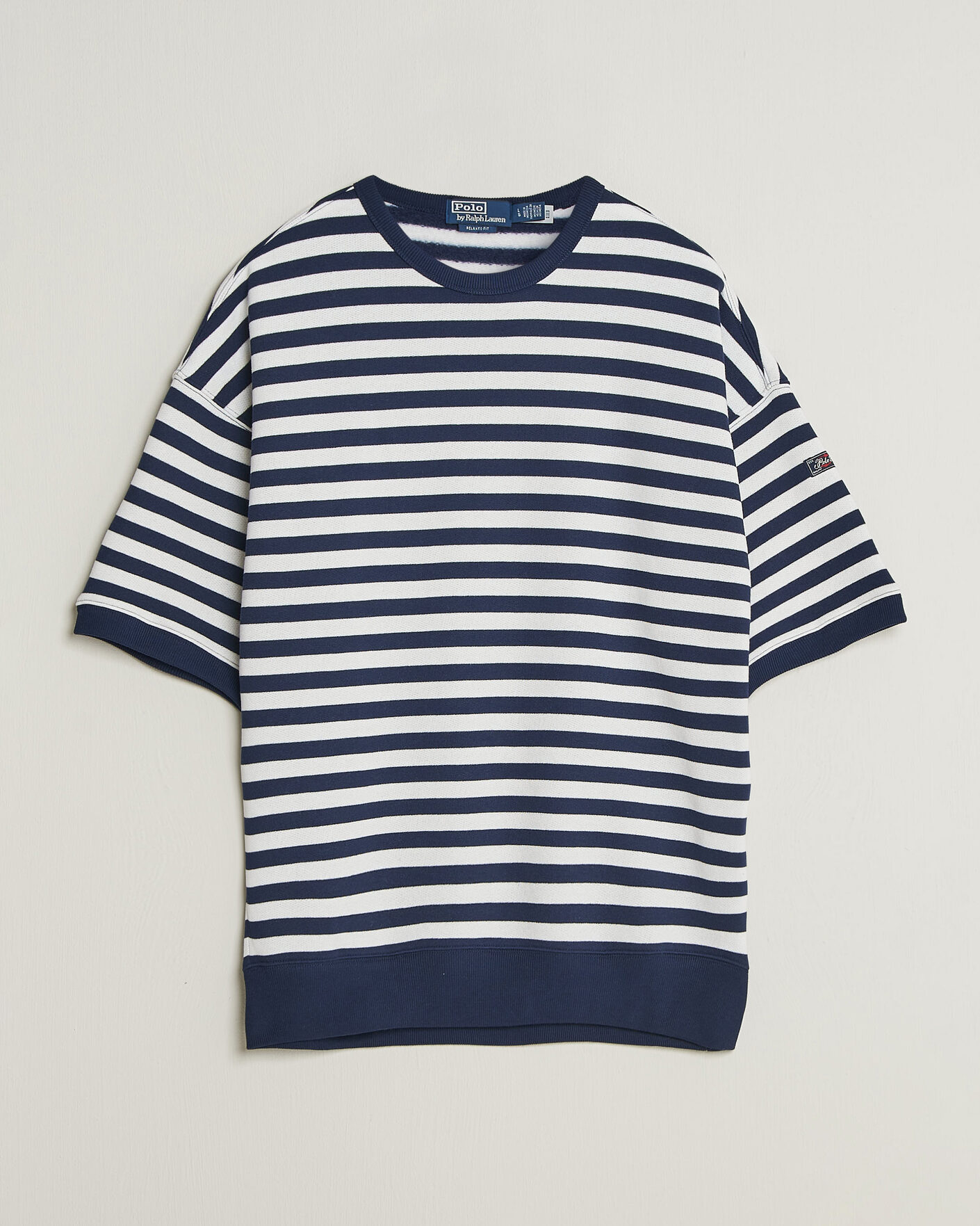 Herren | T-Shirts | Polo Ralph Lauren | Striped Short Sleeve Sweater Newport Navy/White