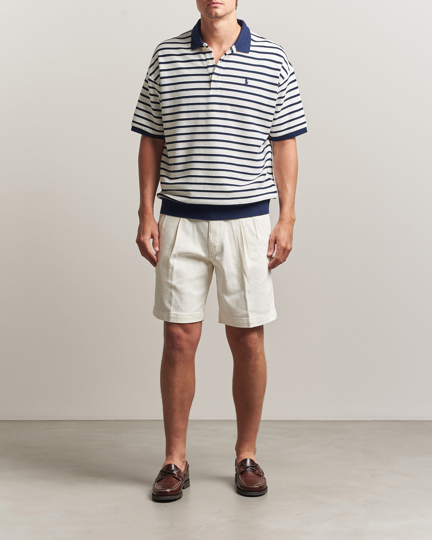 Herren | Poloshirts | Polo Ralph Lauren | Jacquard Interlock Striped Polo Nevis/Newport Navy