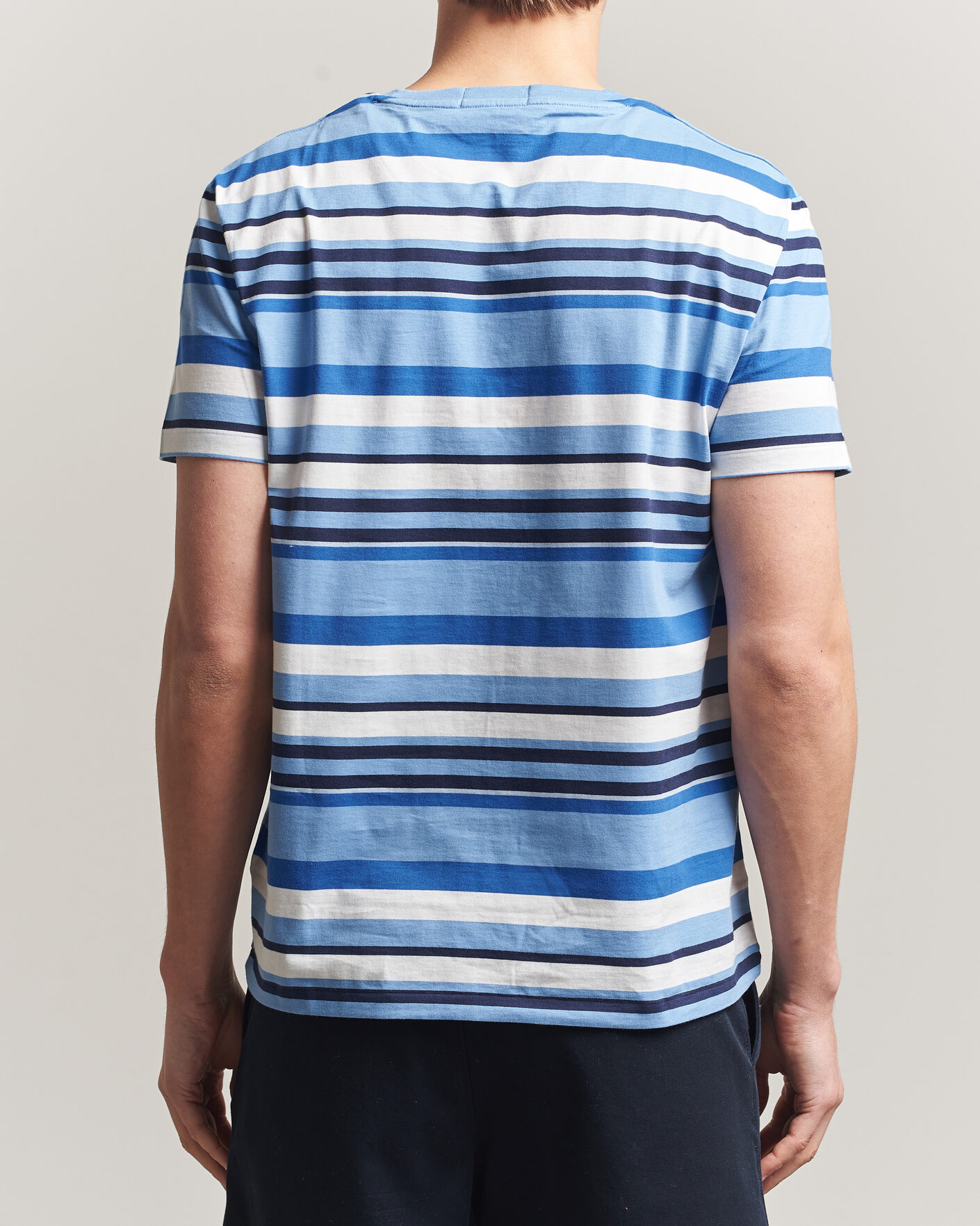 Herren | T-Shirts | Polo Ralph Lauren | Crew Neck Striped T-shirt Bristol Blue Multi