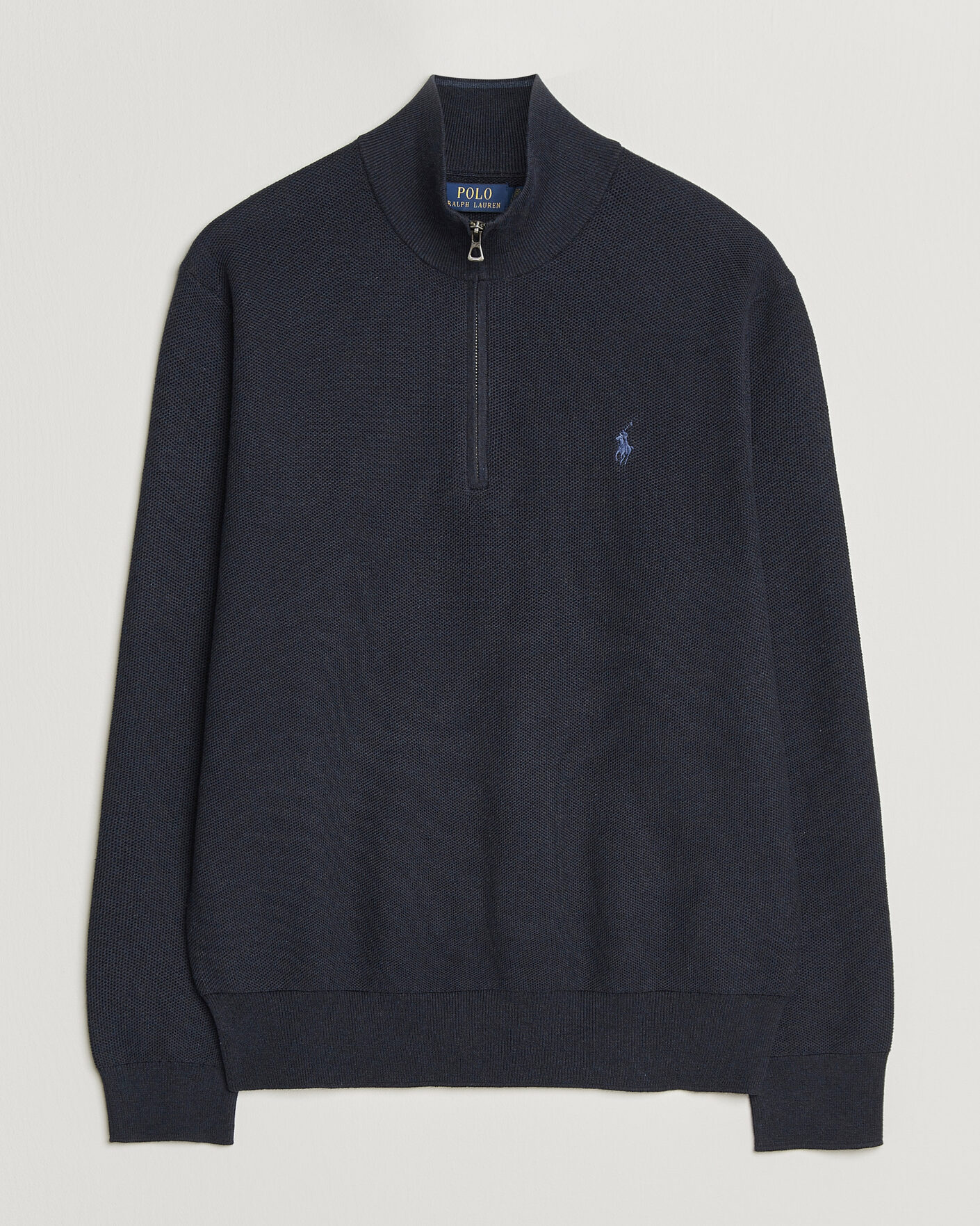 Herren | Pullover | Polo Ralph Lauren | Textured Half-Zip Navy Heather