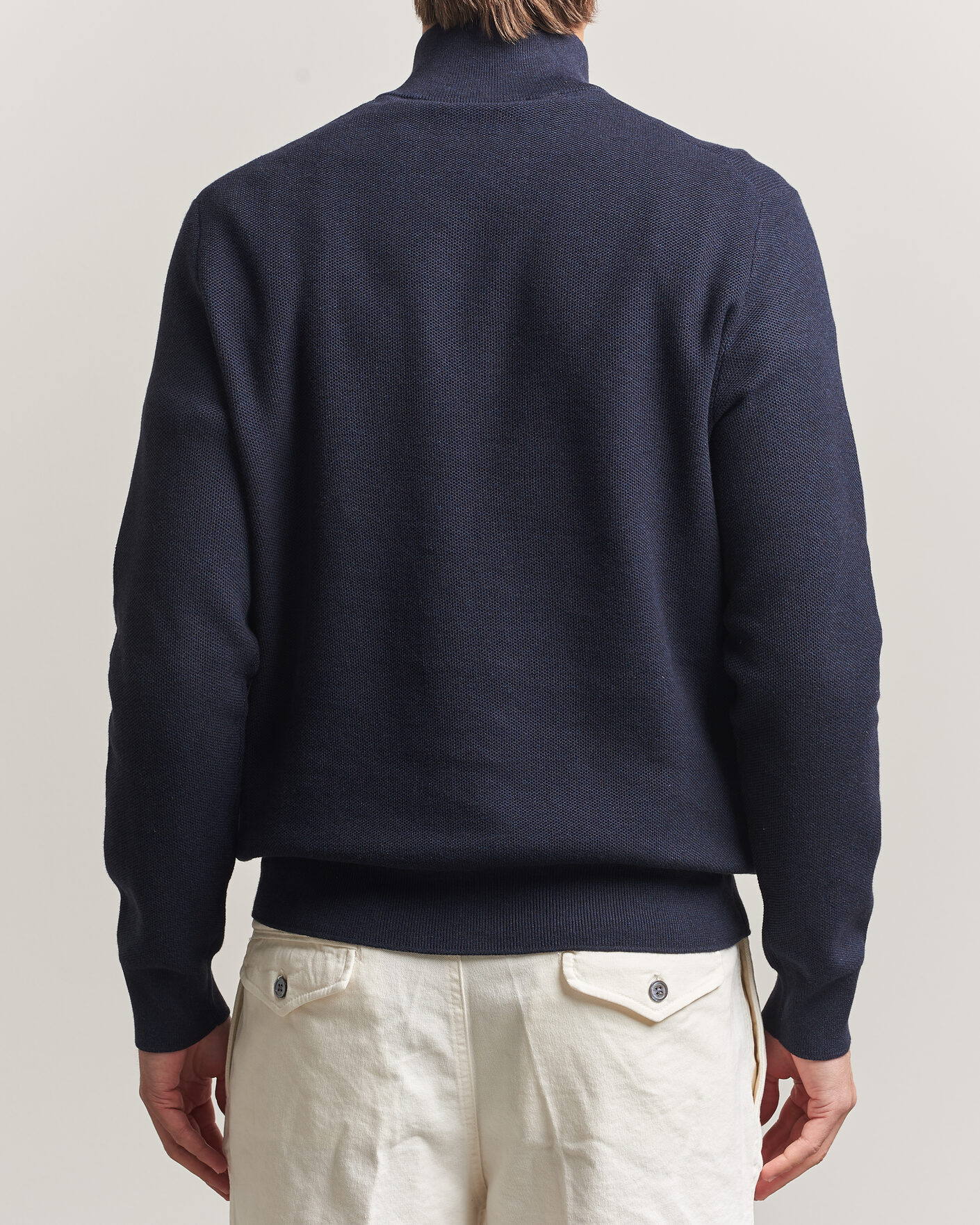 Herren | Pullover | Polo Ralph Lauren | Textured Half-Zip Navy Heather