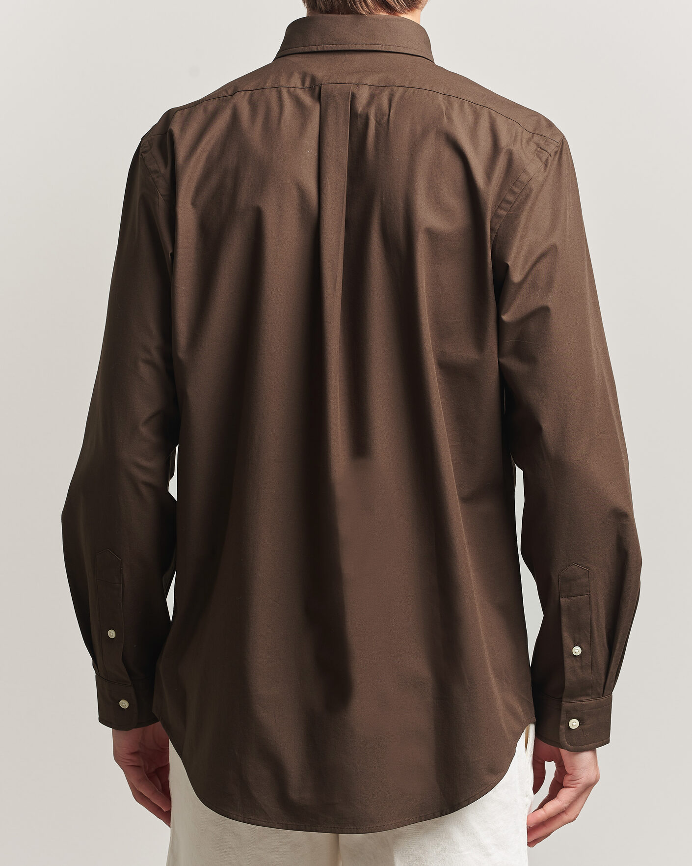 Herren | Hemden | Polo Ralph Lauren | Custom Fit Poplin Shirt Nutmeg Brown