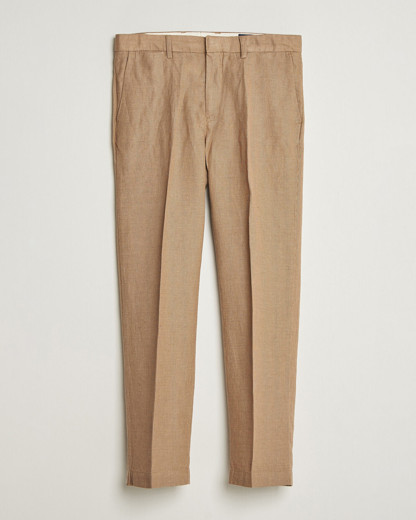 Herren | Hosen | Polo Ralph Lauren | Cotton/Linen Houndstooth Pants Vintage Khaki