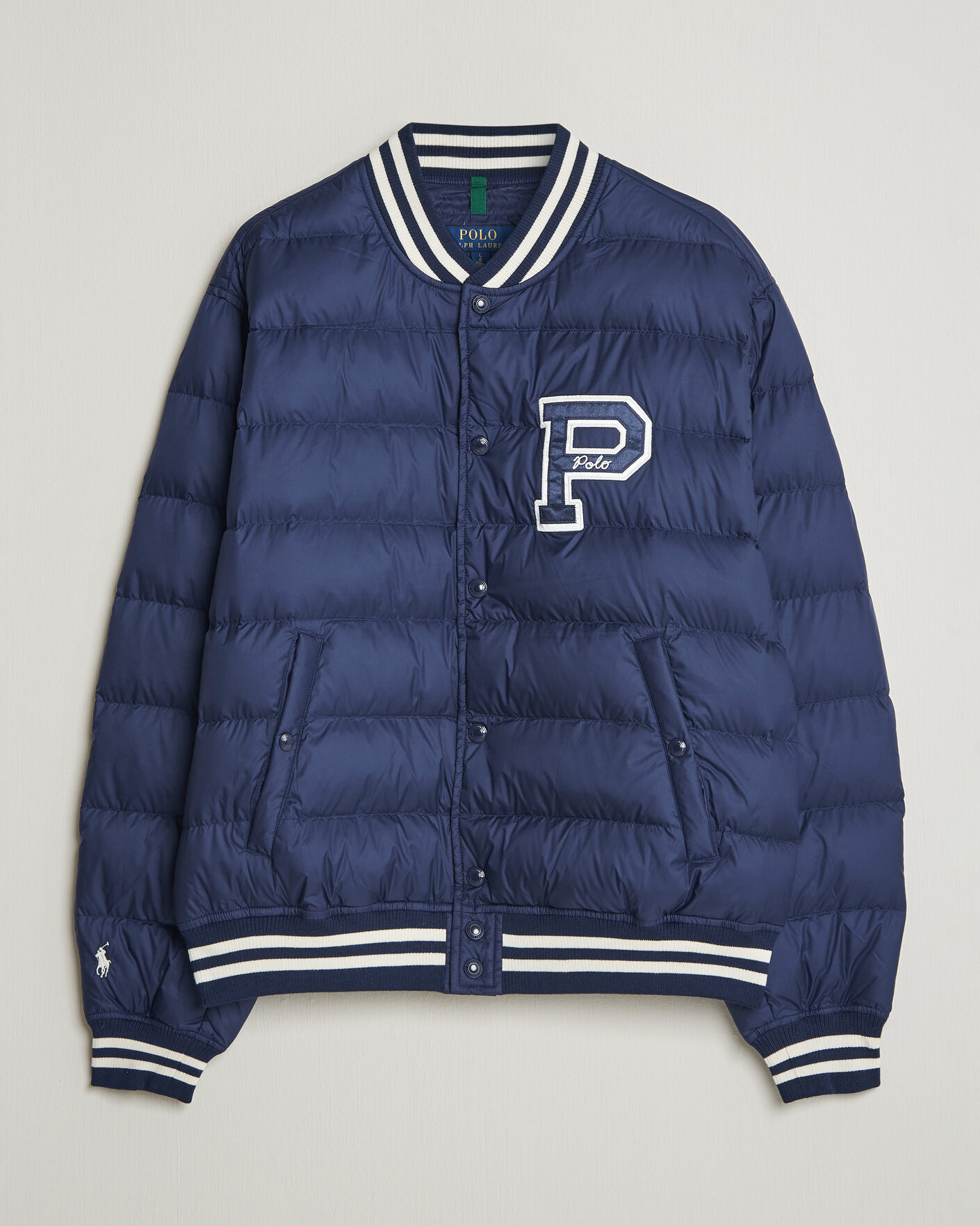 Herren | Jacken | Polo Ralph Lauren | Quilted Letterman Jacket Newport Navy