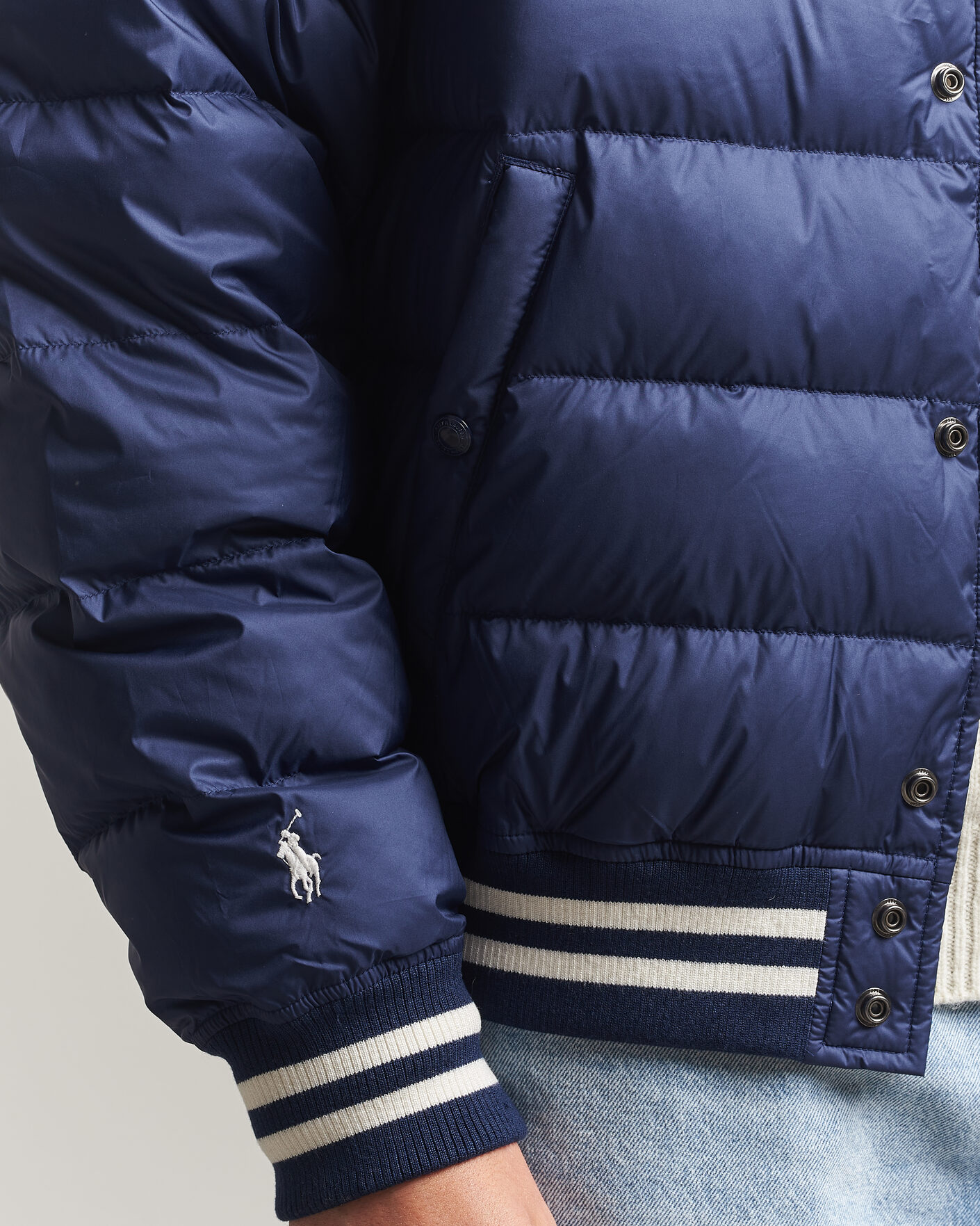 Herren | Jacken | Polo Ralph Lauren | Quilted Letterman Jacket Newport Navy
