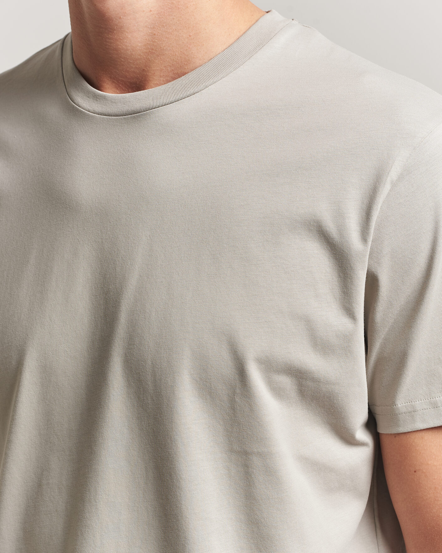 Herren | T-Shirts | Sunspel | Riviera Midweight T-Shirt Ash