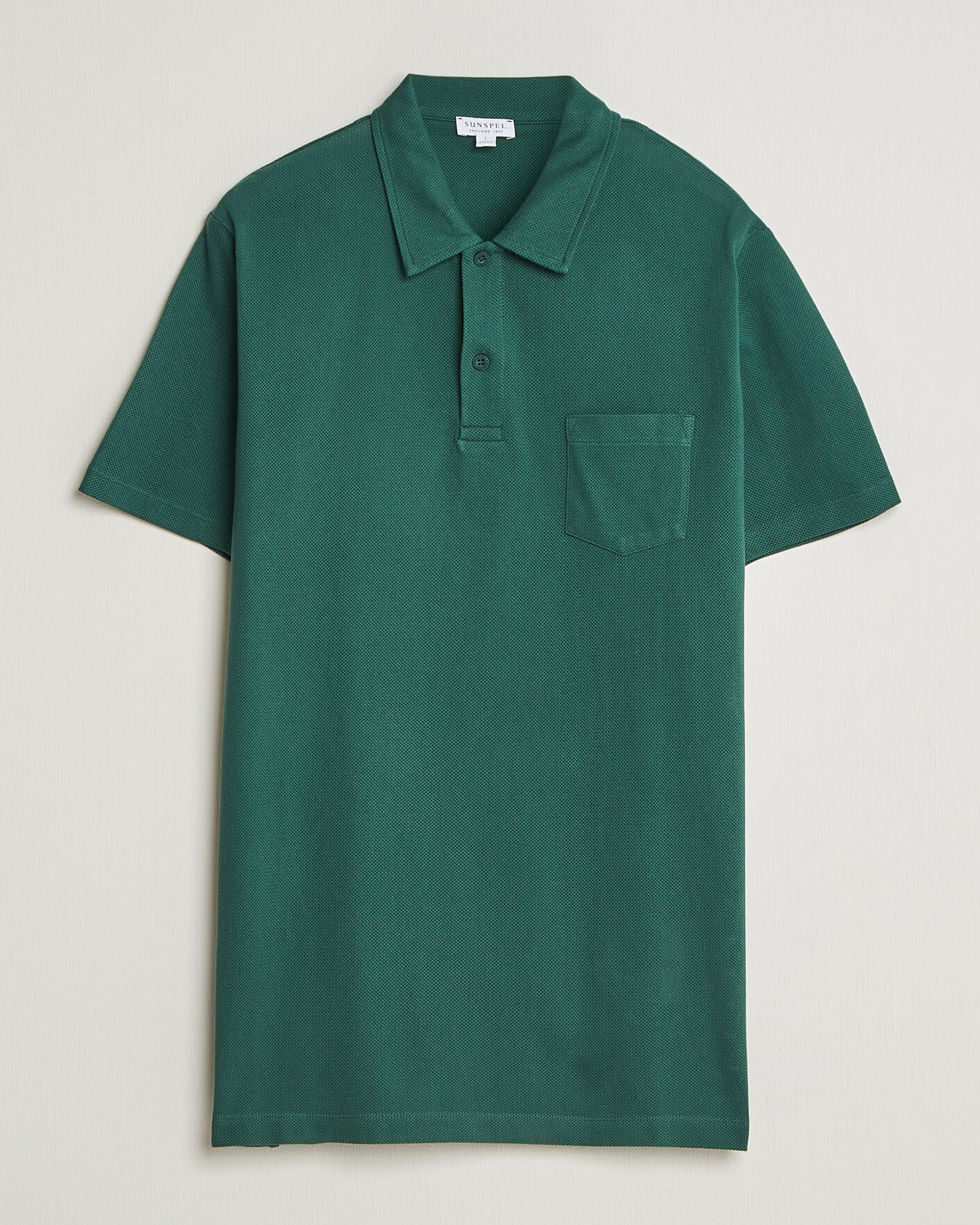 Herren | Poloshirts | Sunspel | Riviera Polo Shirt Forest Green
