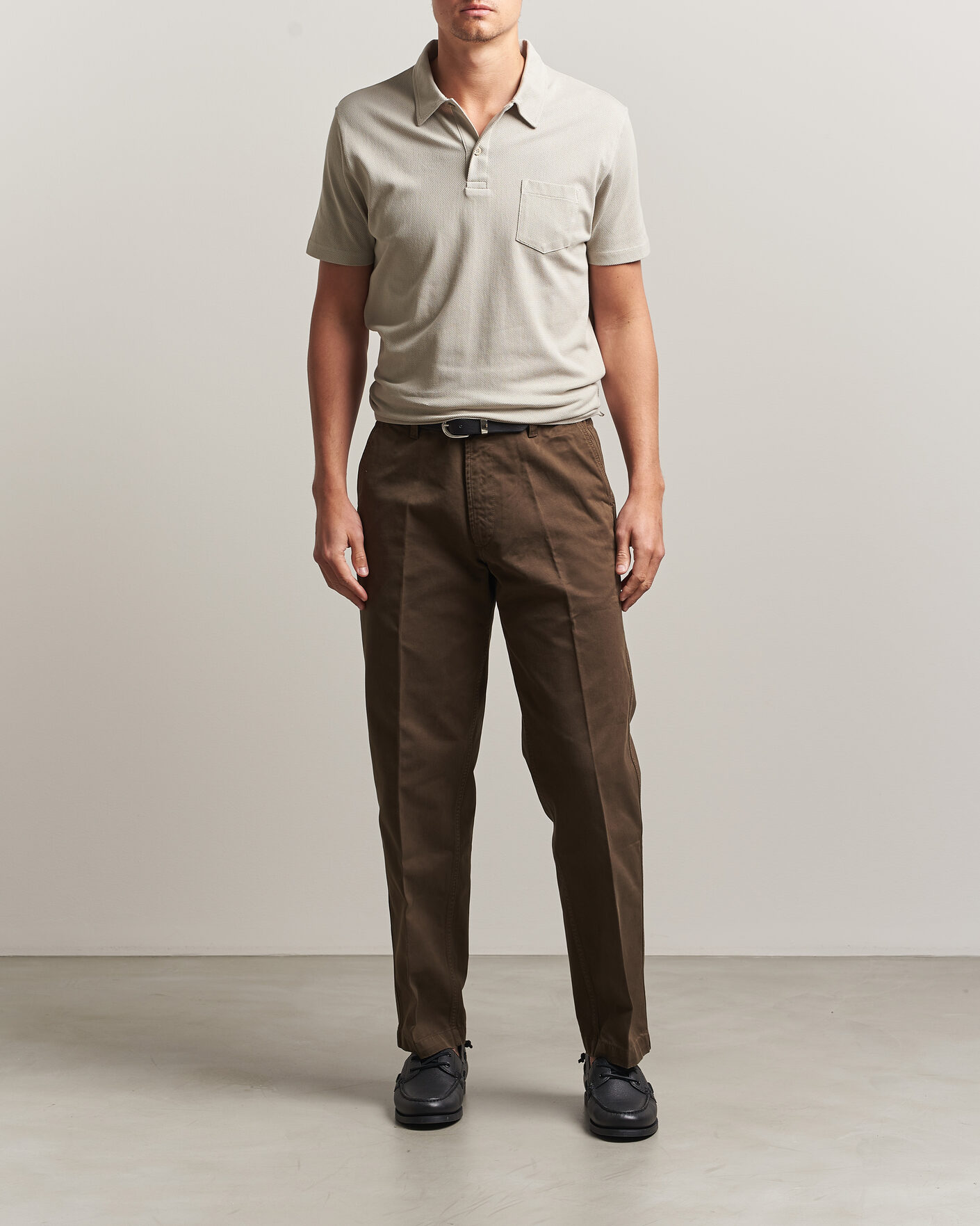 Herren | Poloshirts | Sunspel | Riviera Polo Shirt Ash