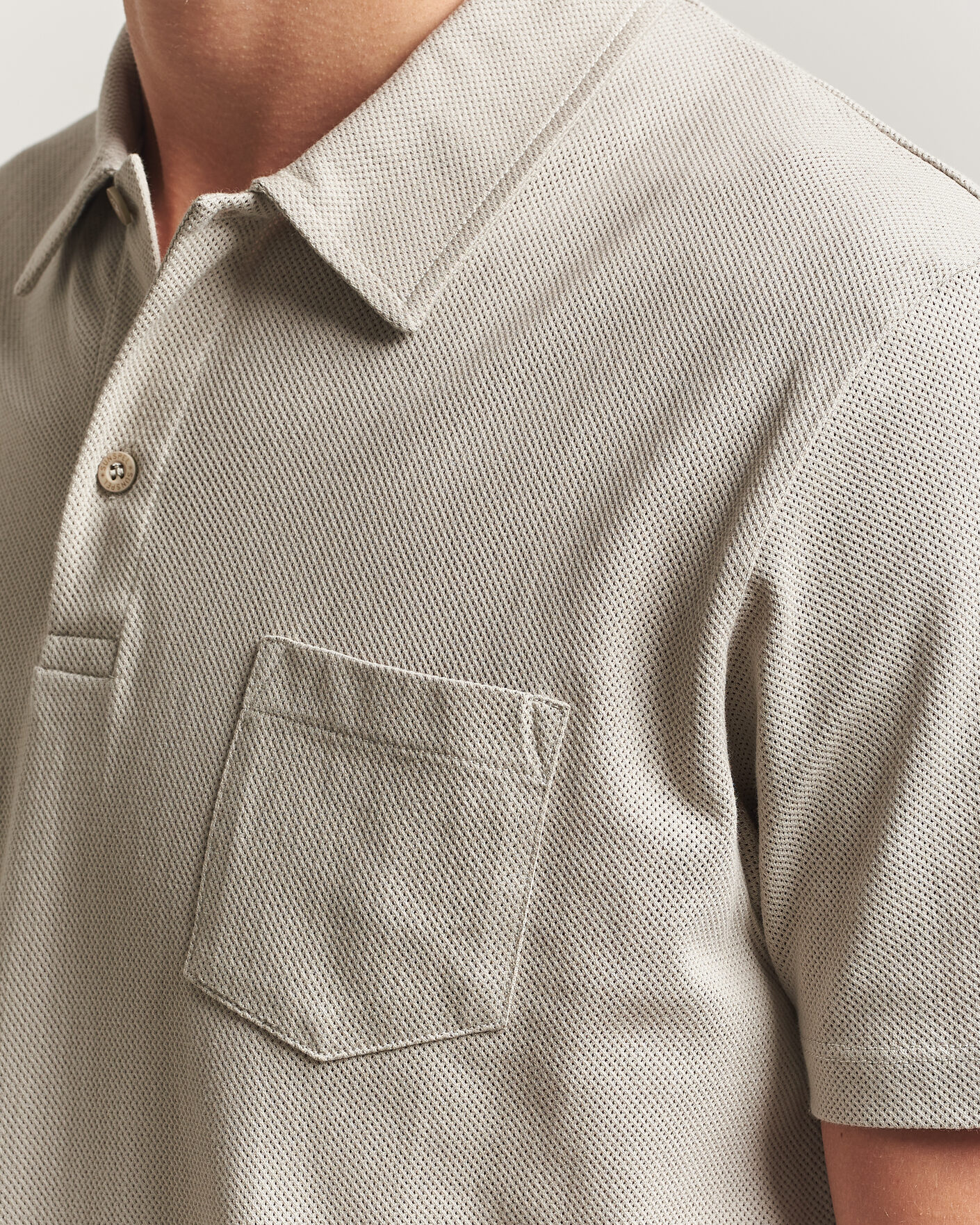 Herren | Poloshirts | Sunspel | Riviera Polo Shirt Ash