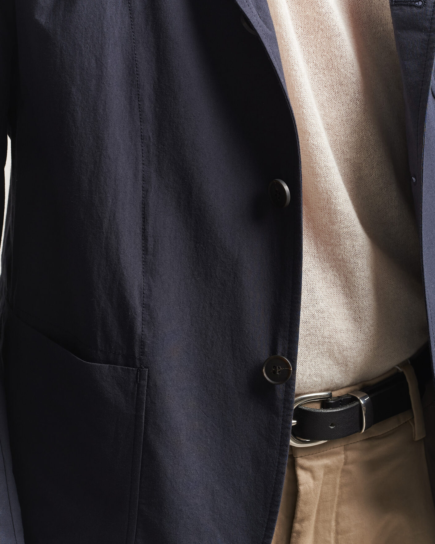 Herren | Sakkos | Sunspel | Lightweight Poplin Jacket Blazer Navy