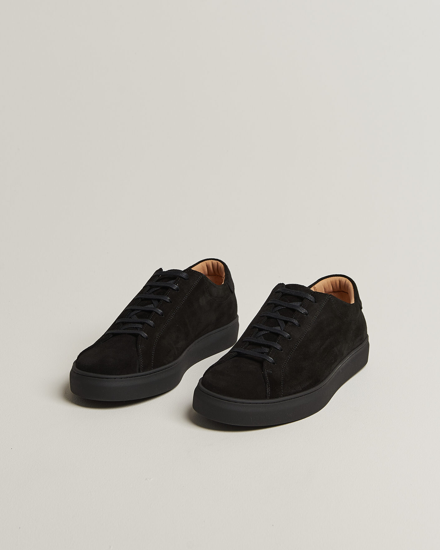 Herren | Sneaker | Myrqvist | Oaxen Monochrome III Sneakers Black Suede