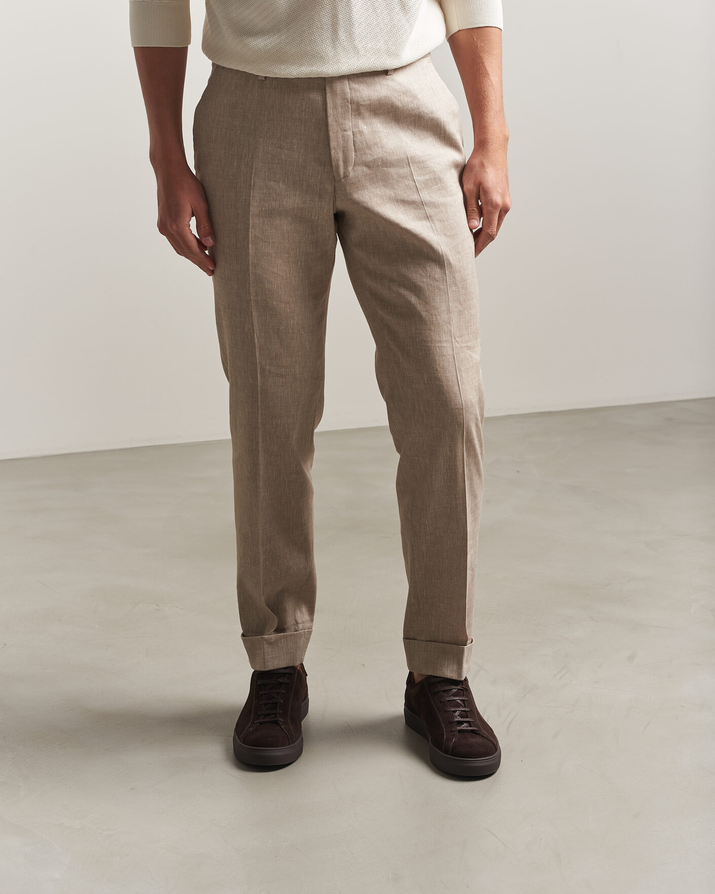 Herren | Sneaker | Myrqvist | Oaxen Monochrome III Sneakers Dark Brown Suede