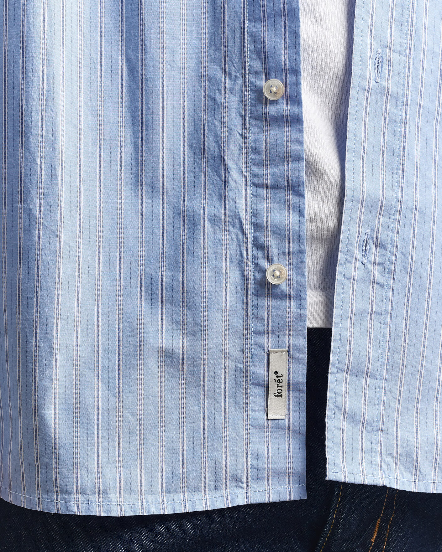 Herren | Hemden | Forét | Maple Regular Fit Poplin Shirt Light Blue