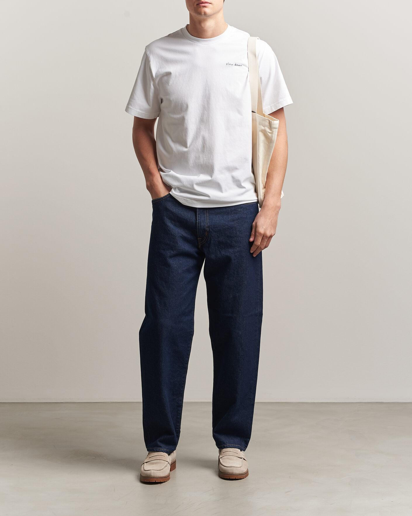 Herren | T-Shirts | Forét | Slow Down T-Shirt White