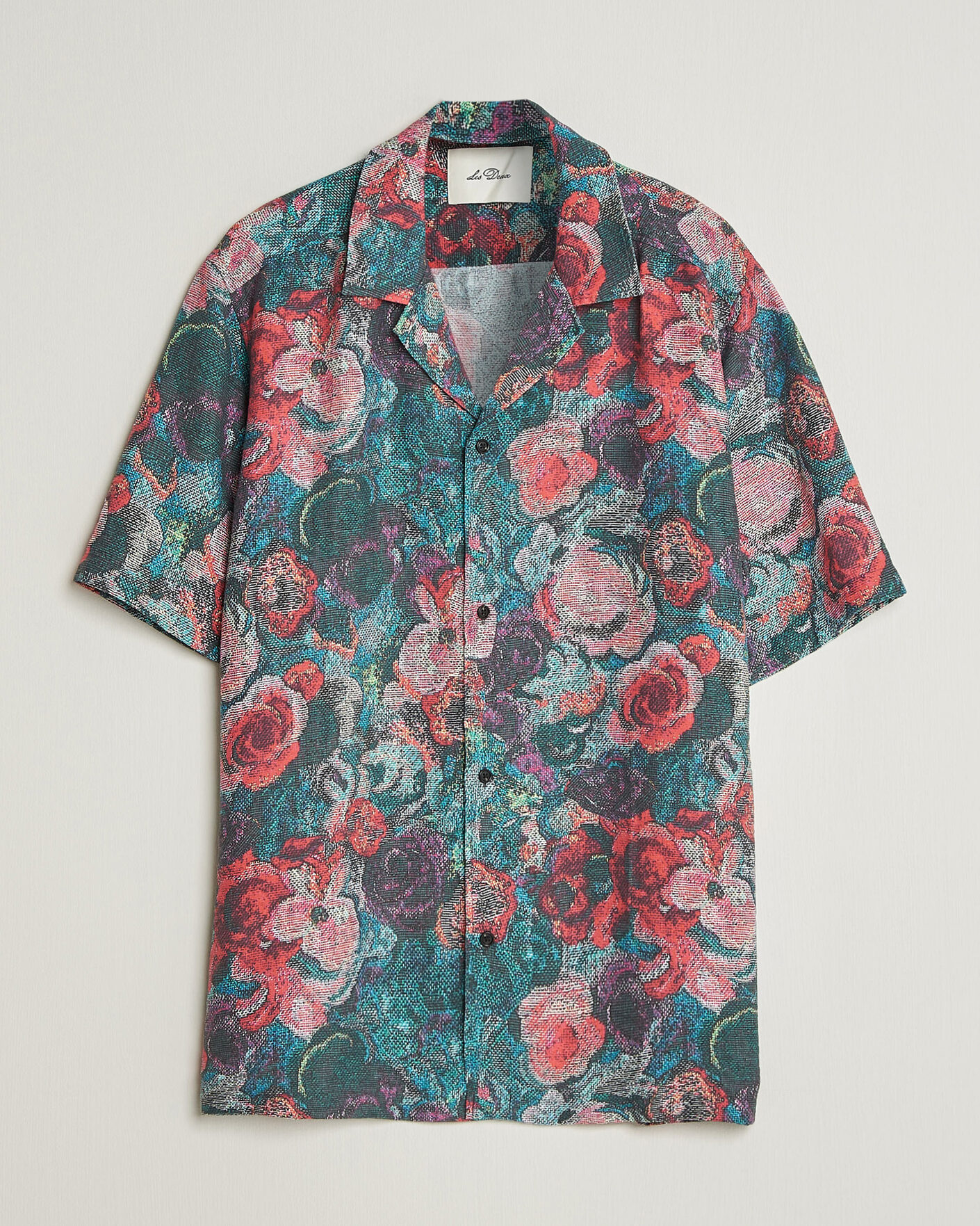 Herren | Neu im Onlineshop | LES DEUX | Bouquet AOP Short Sleeve Shirt Multi