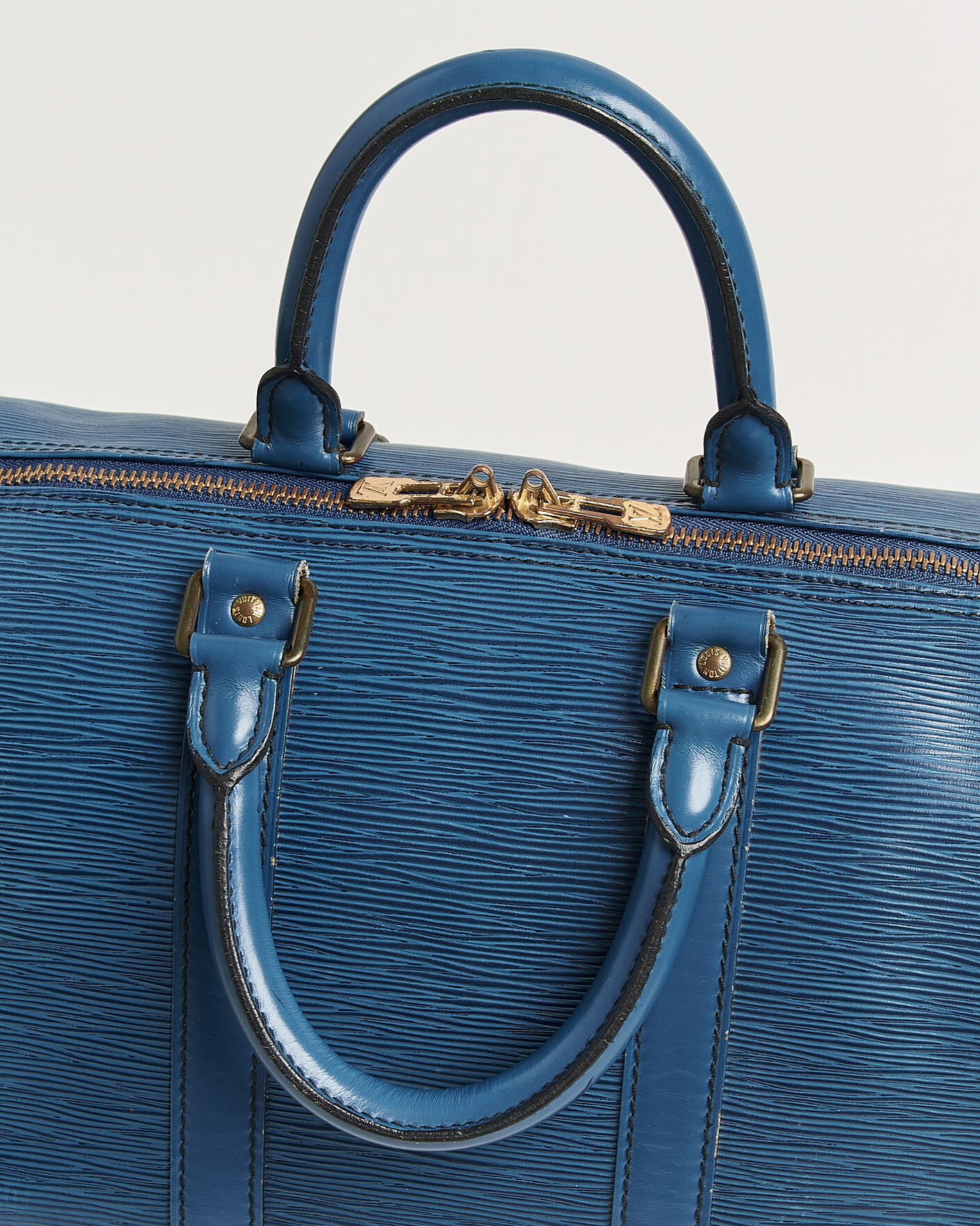 Herren | Pre-Owned & Vintage Bags | Louis Vuitton Pre-Owned | Keepall 45 Epi Leather Blue