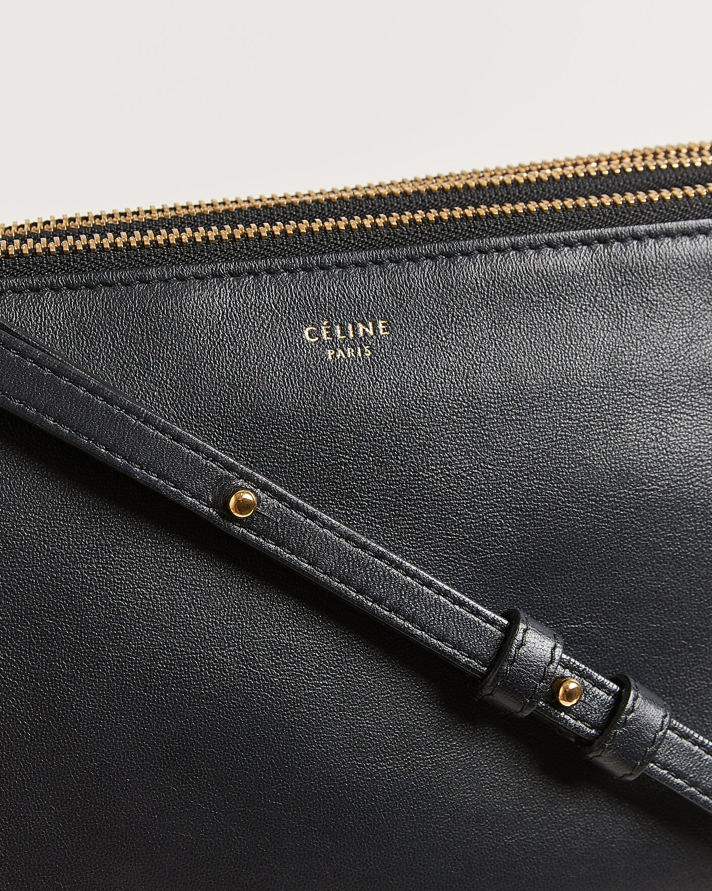 Herren | Pre-Owned & Vintage Bags | Celine Pre-Owned | Trio Bag Small Leather Black