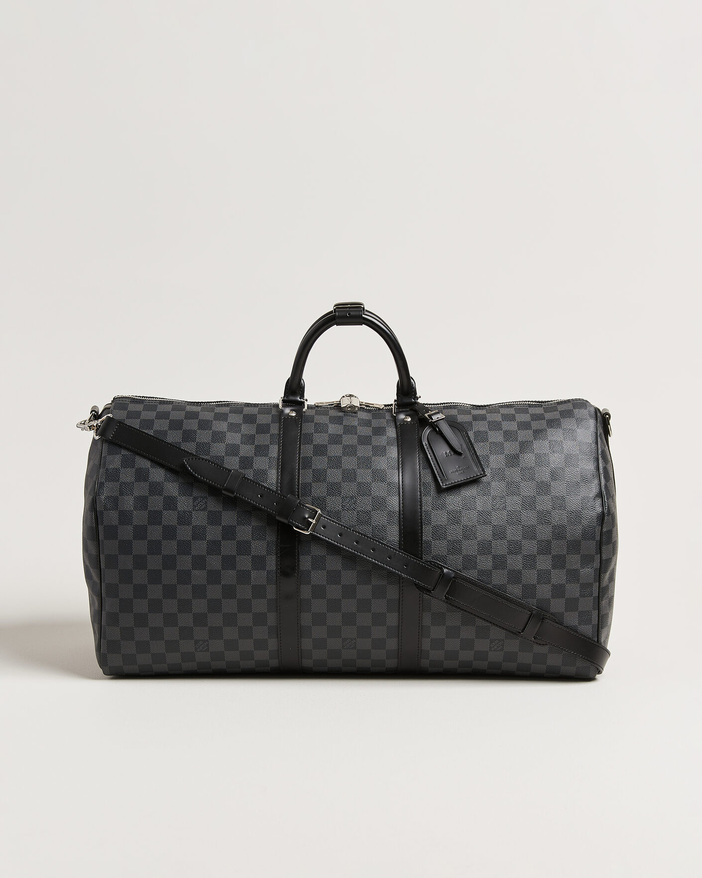 Herren | Pre-Owned & Vintage Bags | Louis Vuitton Pre-Owned | Keepall Bandouliére 55 Damier Graphite