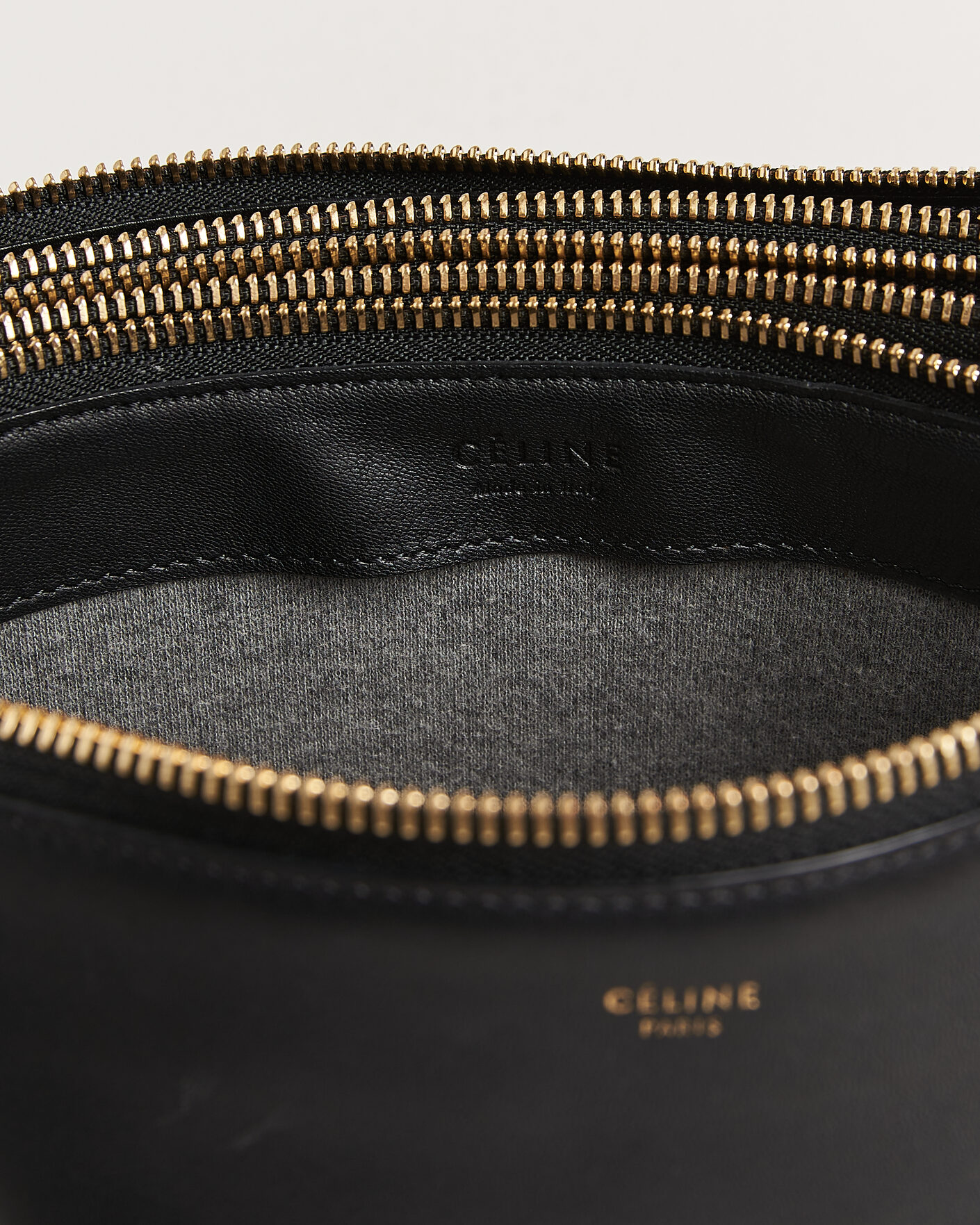 Herren | Pre-Owned & Vintage Bags | Celine Pre-Owned | Trio Bag Medium Leather Black