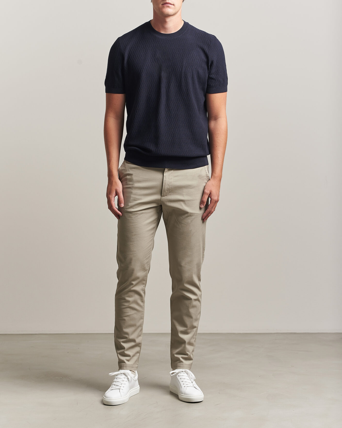 Herren | Hosen | BOSS BLACK | Kaiton Structured Chinos Open Beige
