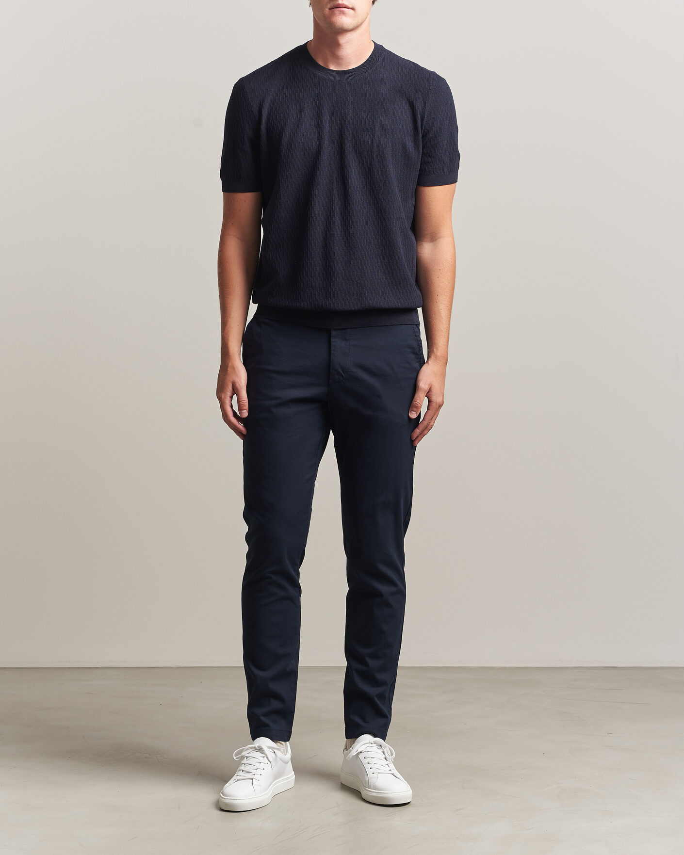 Herren | Hosen | BOSS BLACK | Kaiton Structured Chinos Dark Blue