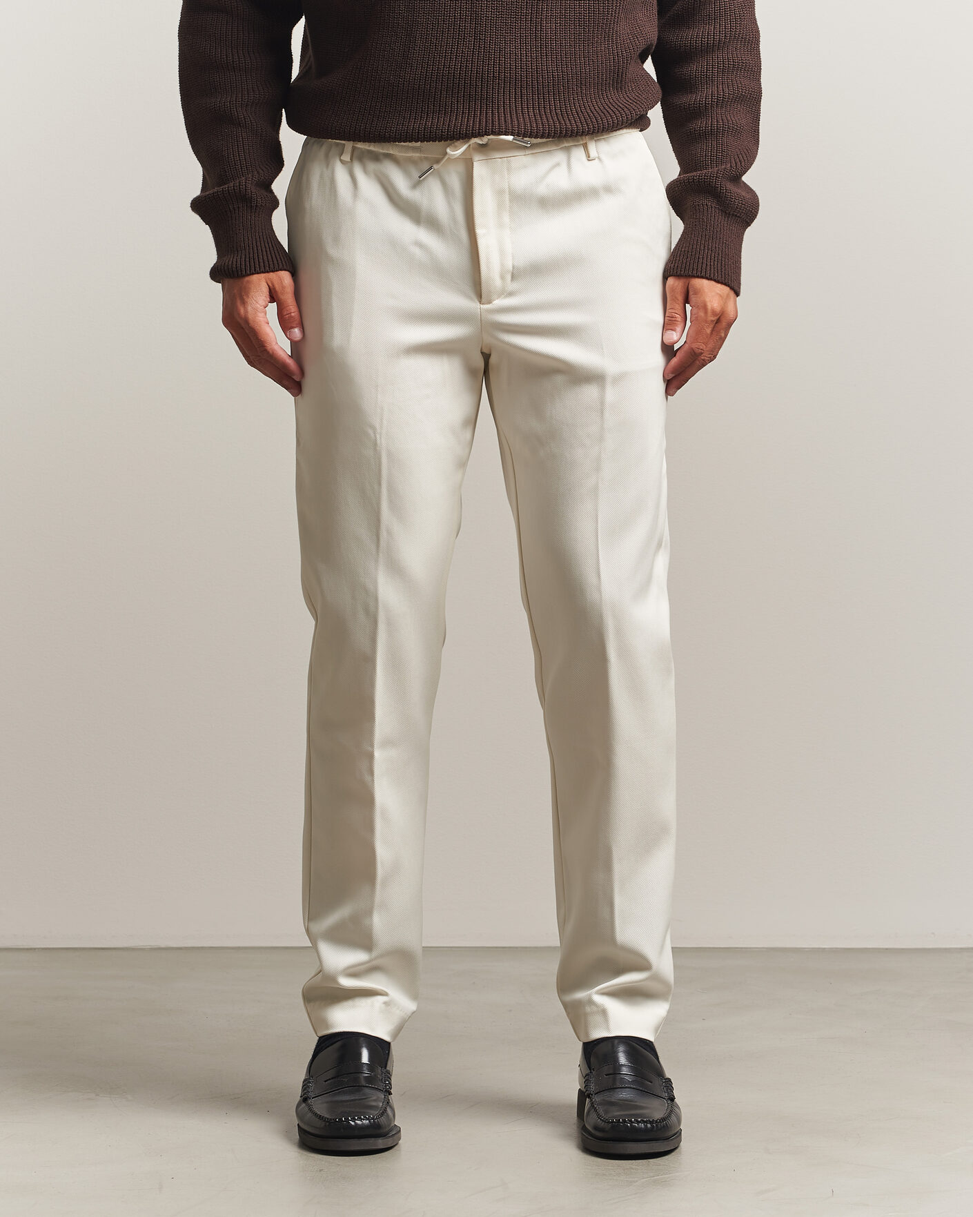 Herren | Hosen | BOSS BLACK | Kane Drawstring Trousers Open White