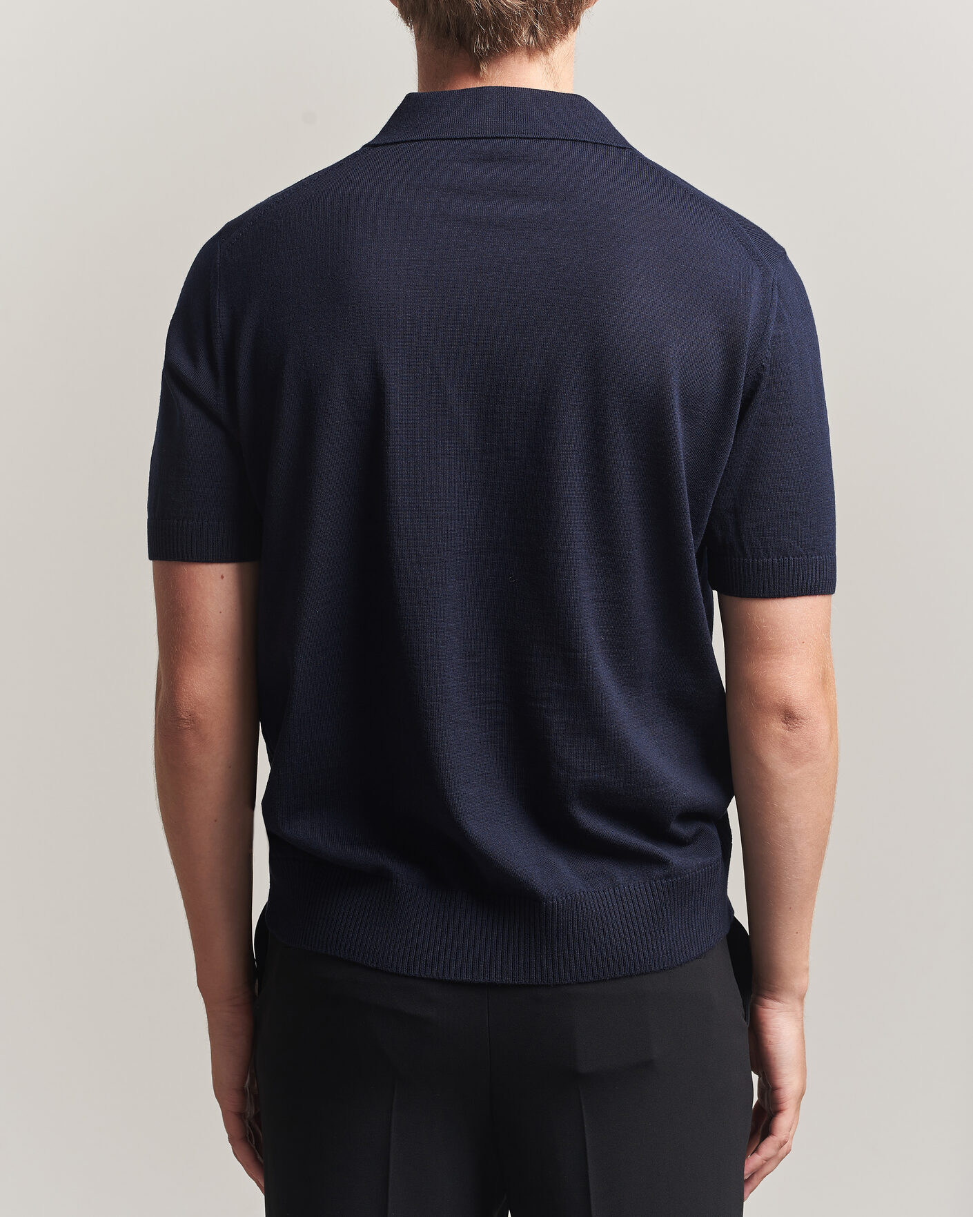 Herren | Poloshirts | BOSS BLACK | Lantoni Knitted Polo Dark Blue