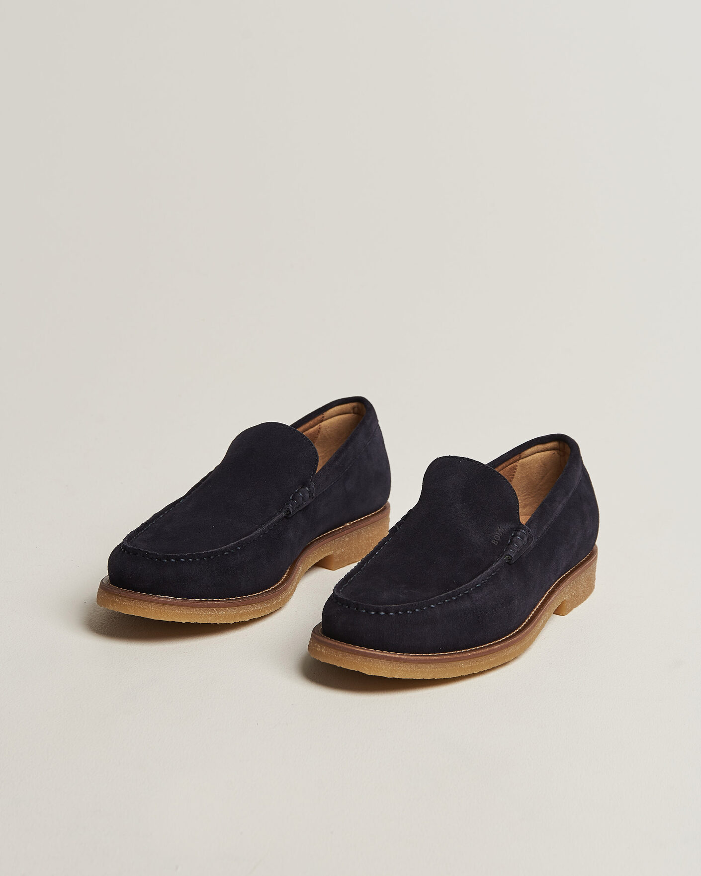 Herren | Loafer | BOSS BLACK | Kope Suede Moccasin Dark Blue