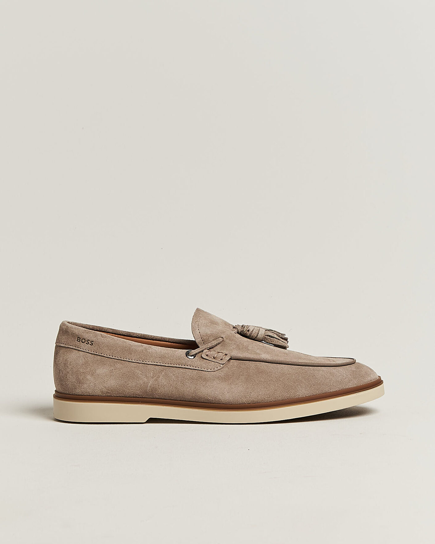 Herren | Loafer | BOSS BLACK | Hedley Suede Tassle Loafer Dark Beige