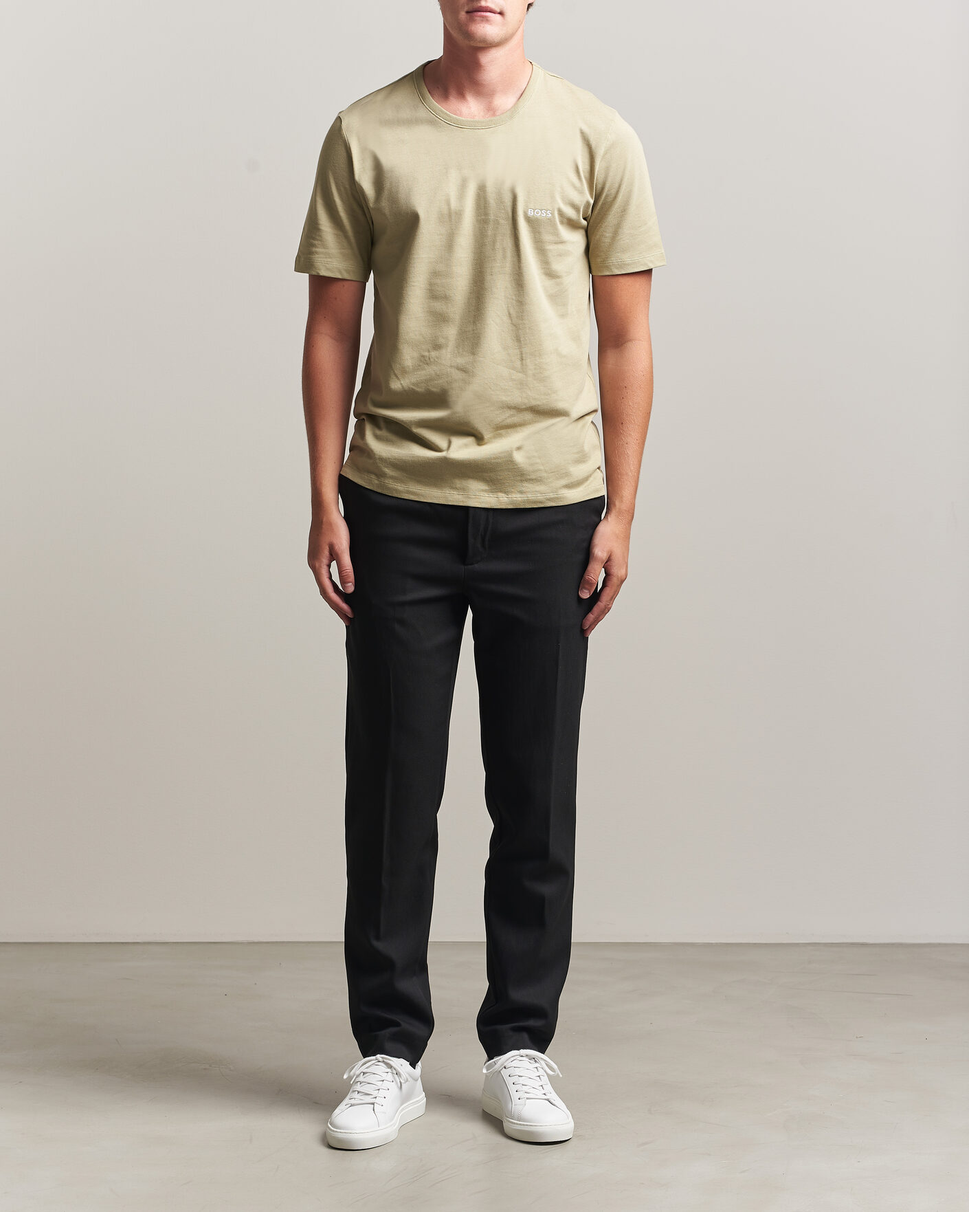 Herren | T-Shirts | BOSS BLACK | 3-Pack Crew Neck T-Shirt Green/Beige/White