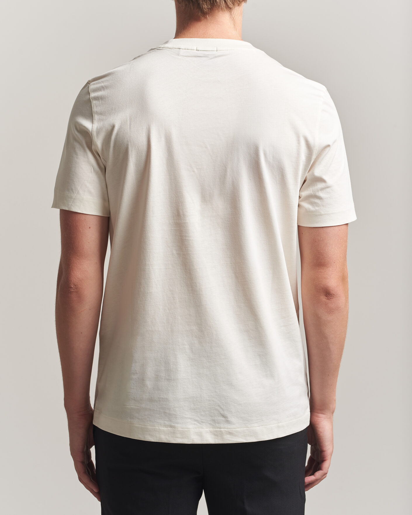 Herren | T-Shirts | BOSS BLACK | Thompson Crew Neck T-Shirt Open White