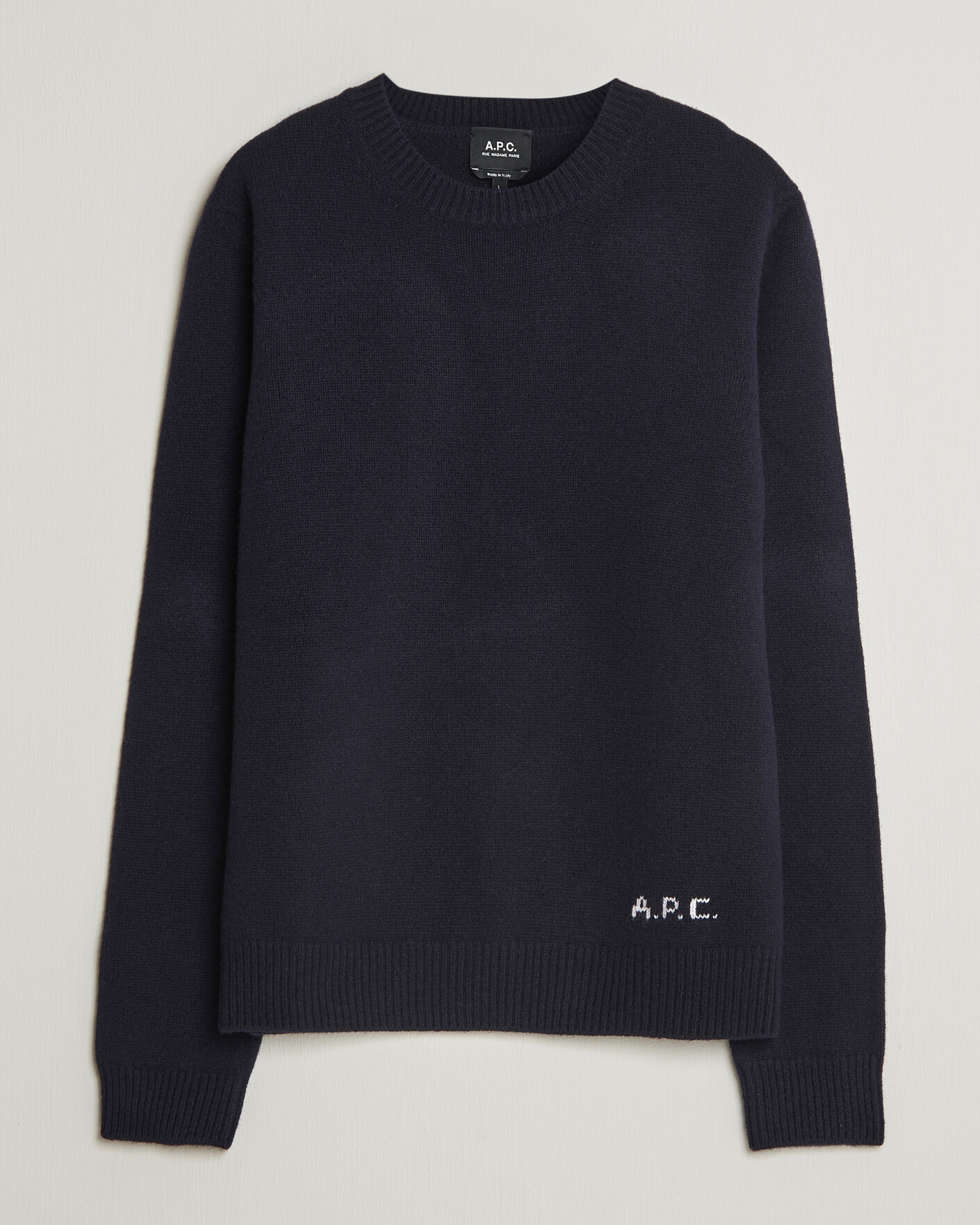Herren | Pullover | A.P.C. | Edmond Wool Knitted Sweater Dark Navy