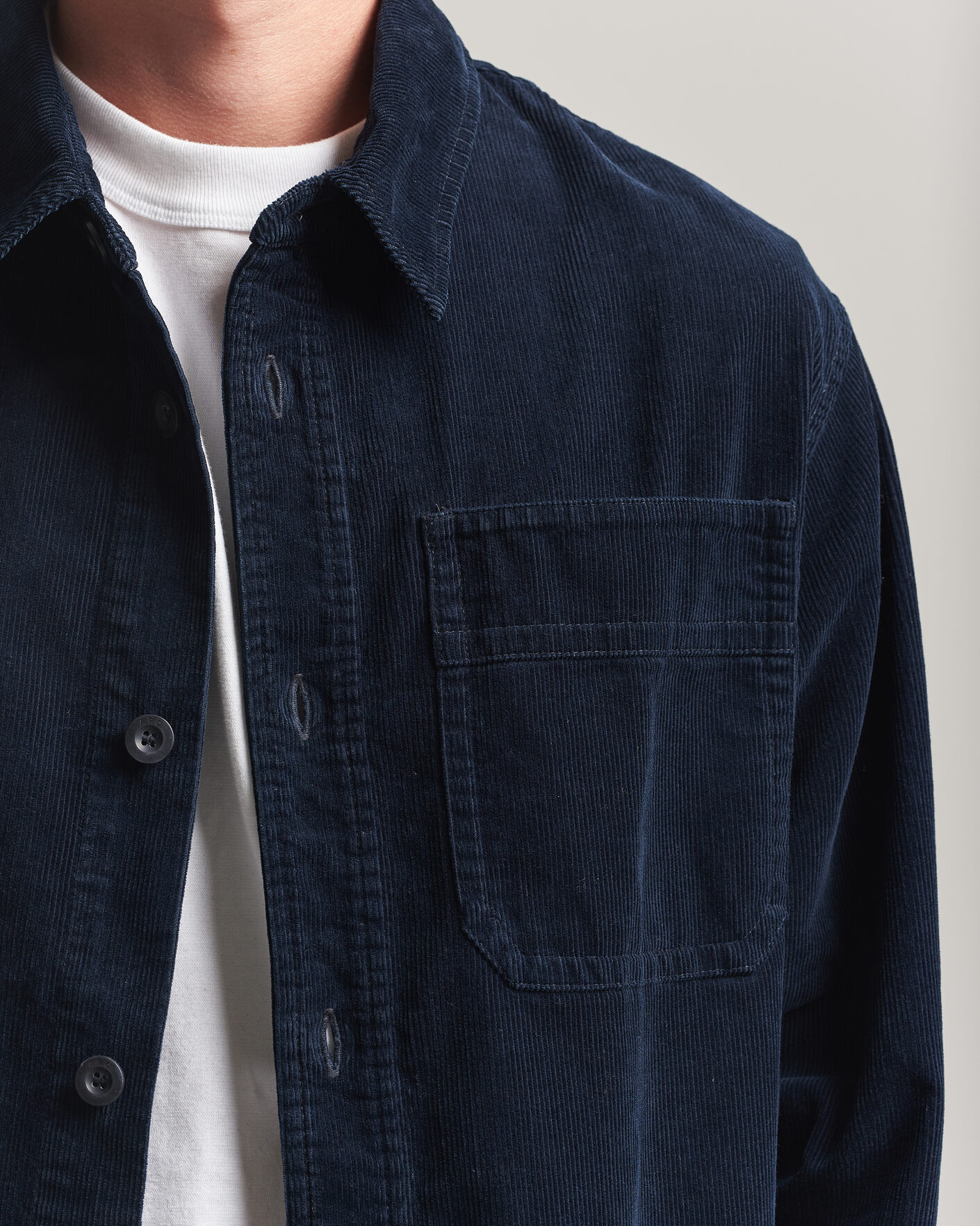 Herren | Hemden | A.P.C. | Basile Corduroy Overshirt Dark Navy