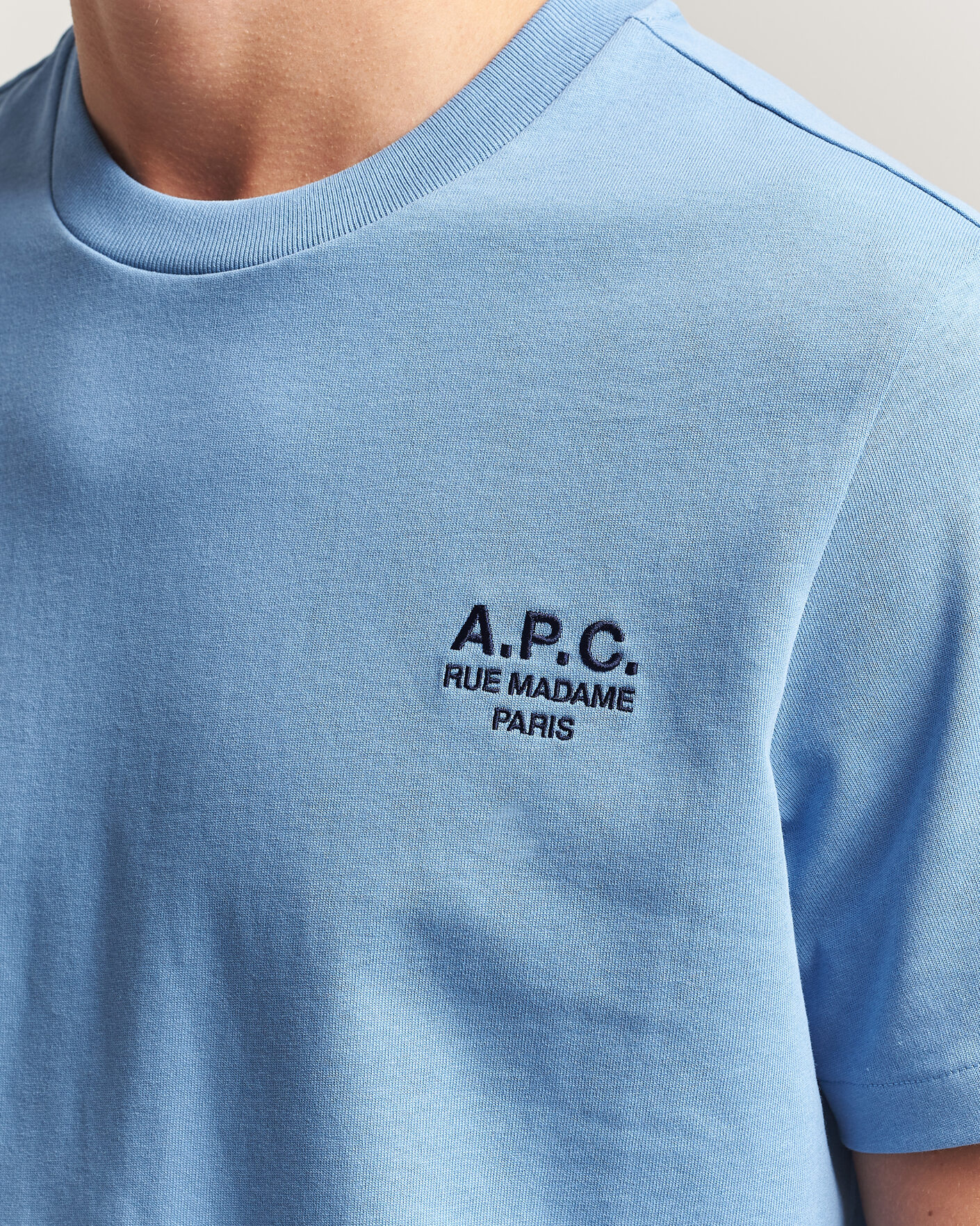 Herren | T-Shirts | A.P.C. | Rue Madame T-Shirt Light Blue