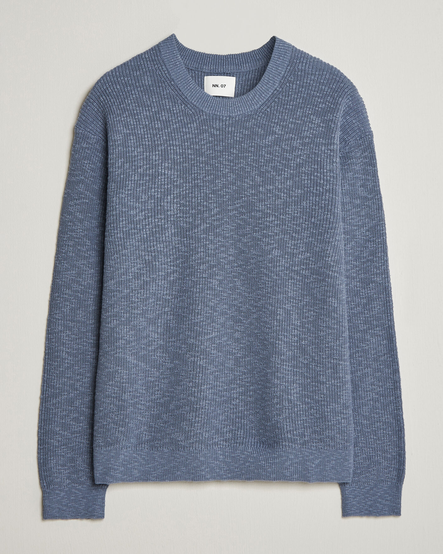Herren | Pullover | NN07 | Russell Cotton Knitted Sweater Stone Blue