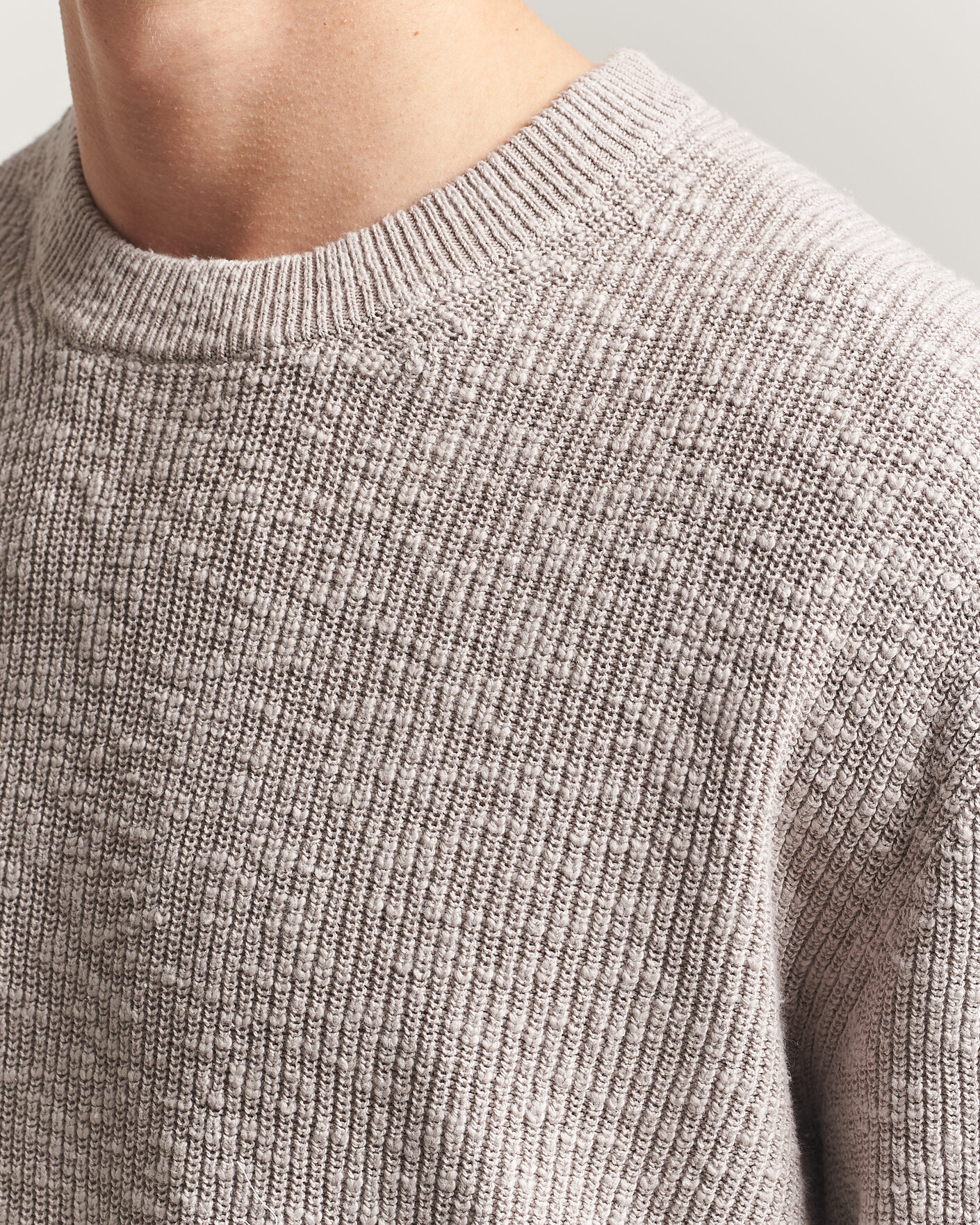Herren | Pullover | NN07 | Russell Cotton Knitted Sweater Moon Dust