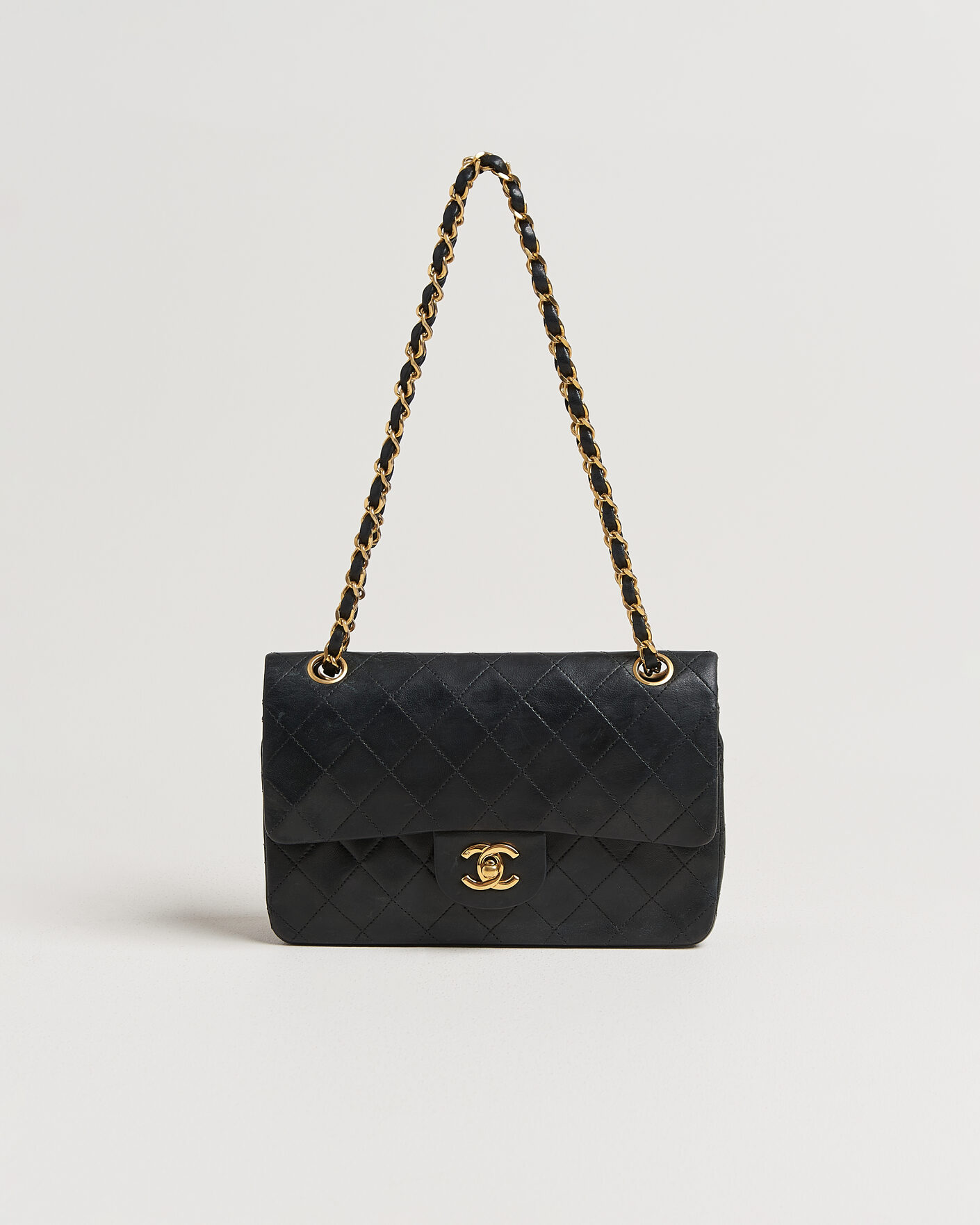 Herren | Pre-Owned & Vintage Bags | Chanel Pre-Owned | Classic Small Double Flap Bag Black