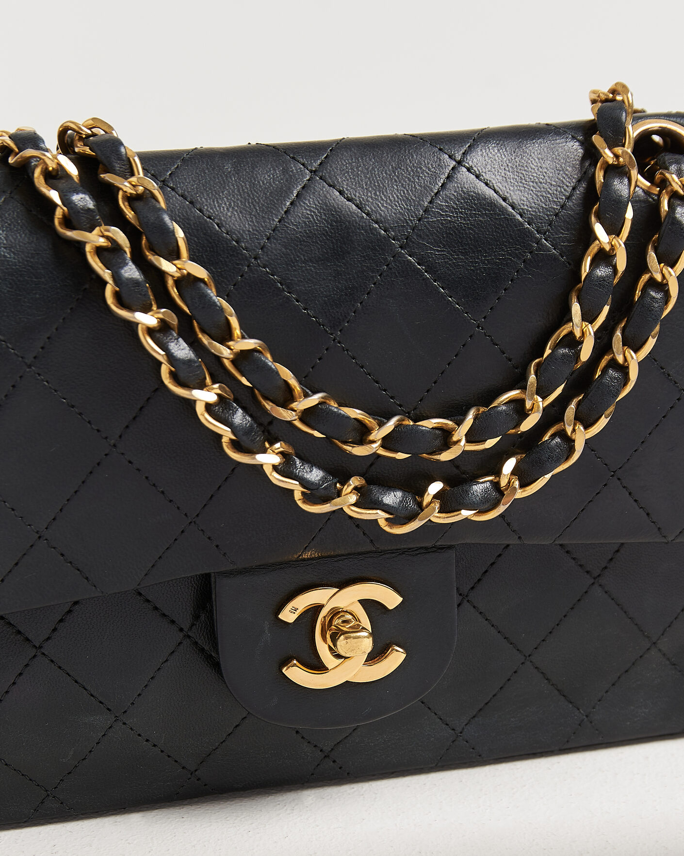 Herren | Pre-Owned & Vintage Bags | Chanel Pre-Owned | Classic Small Double Flap Bag Black