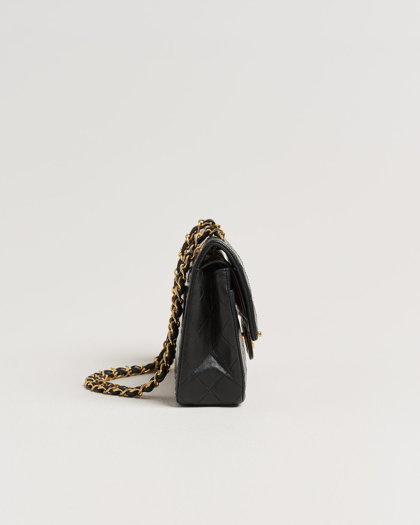 Herren | Chanel Pre-Owned Classic Small Double Flap Bag Black | Chanel Pre-Owned | Classic Small Double Flap Bag Black