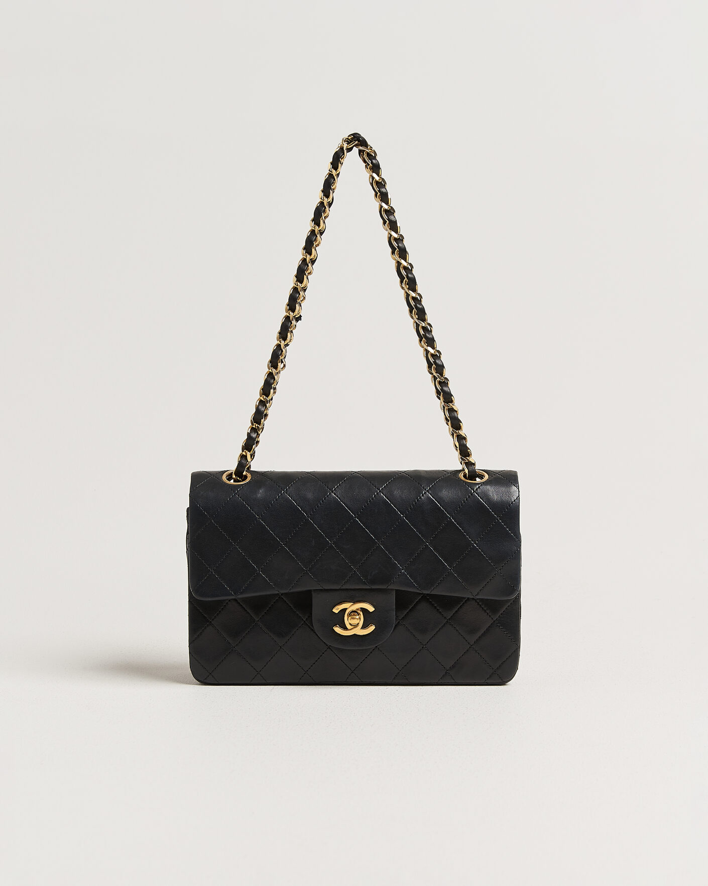 Herren | Pre-Owned & Vintage Bags | Chanel Pre-Owned | Classic Small Double Flap Bag Black