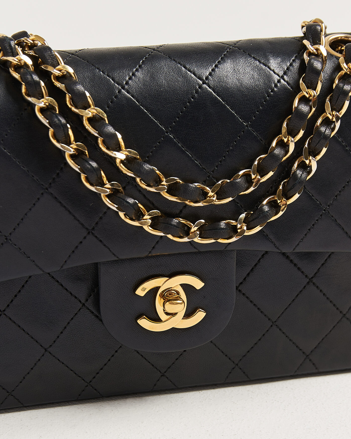 Herren | Pre-Owned & Vintage Bags | Chanel Pre-Owned | Classic Small Double Flap Bag Black