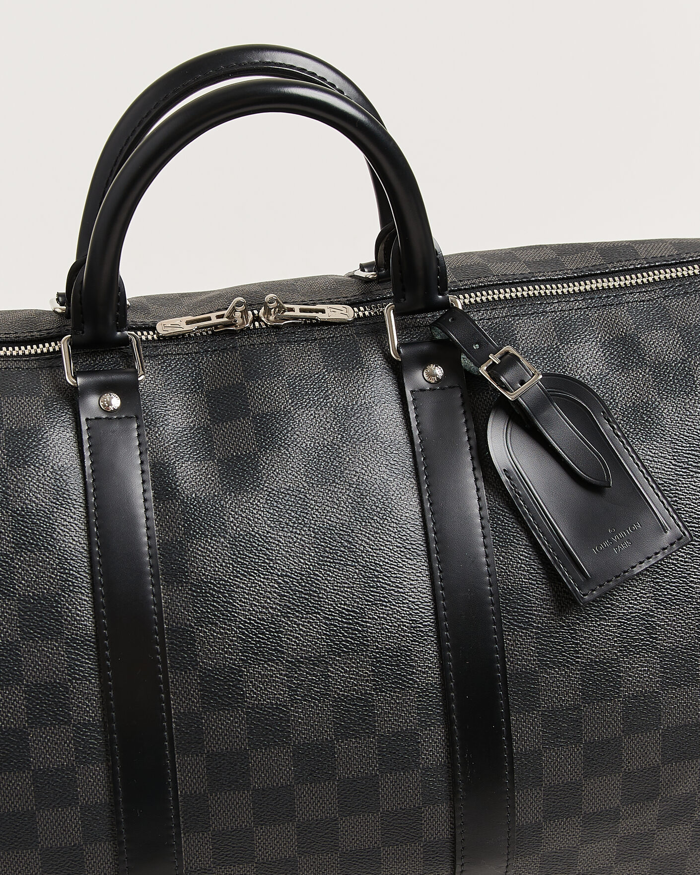 Herren | Pre-Owned & Vintage Bags | Louis Vuitton Pre-Owned | Keepall 55 Bandouliére Damier Graphite