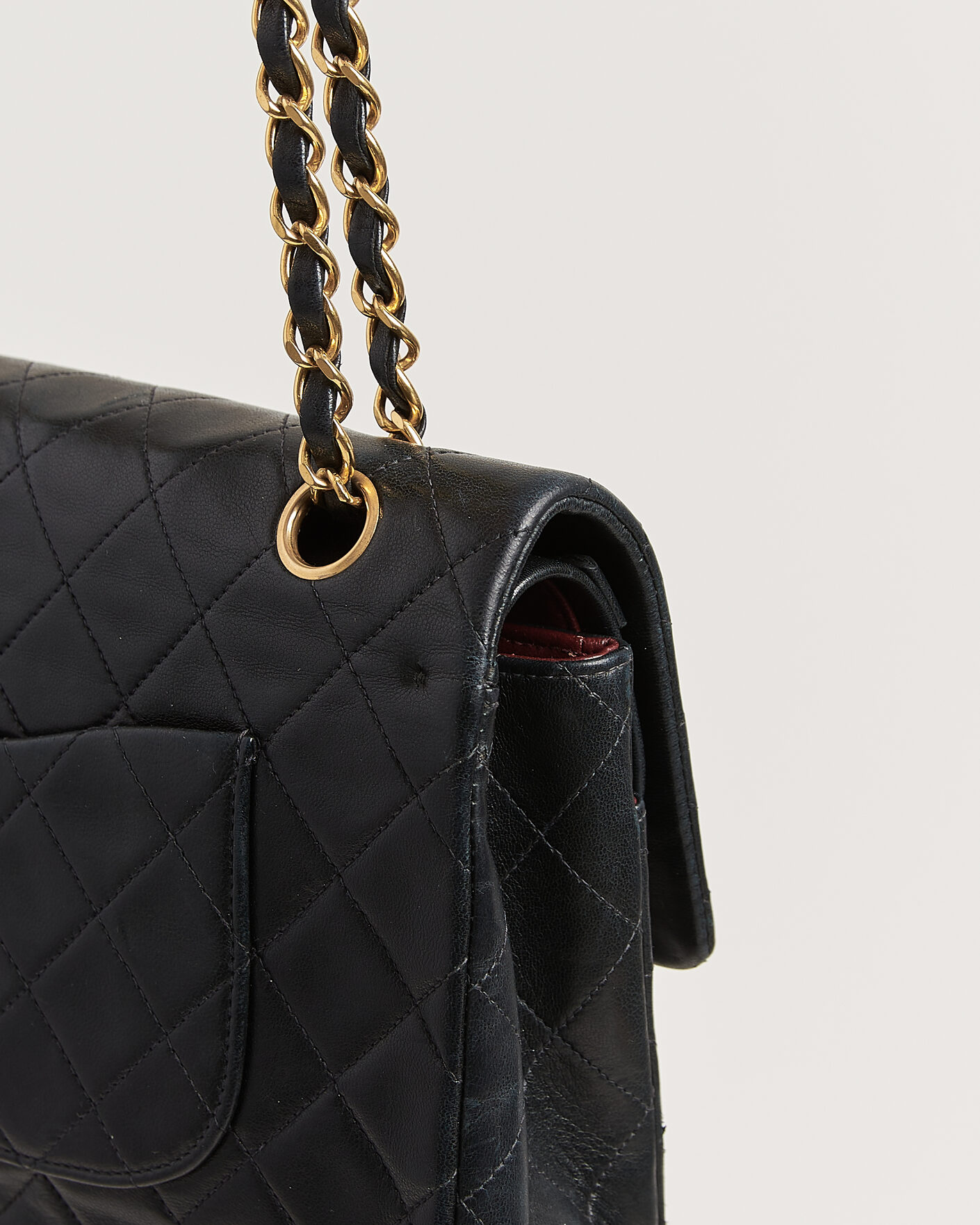 Herren | Chanel Pre-Owned Classic Medium Double Flap Bag Black | Chanel Pre-Owned | Classic Medium Double Flap Bag Black