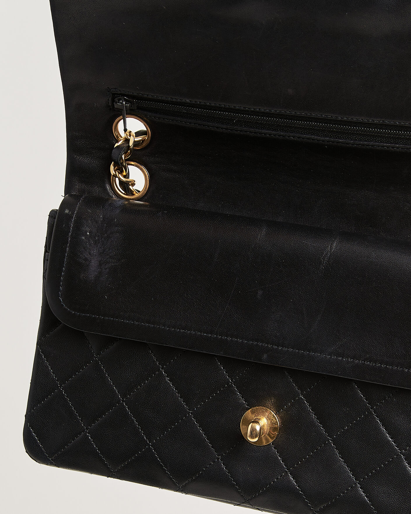Herren | Chanel Pre-Owned Classic Small Double Flap Bag Black | Chanel Pre-Owned | Classic Small Double Flap Bag Black
