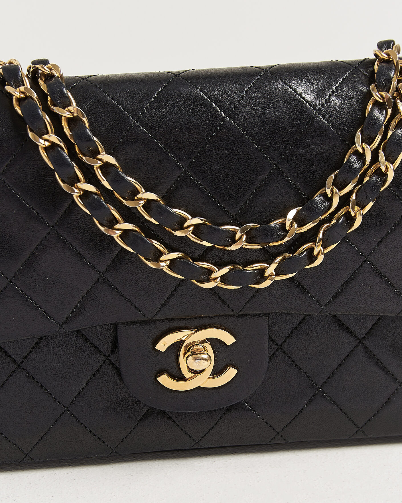 Herren | Pre-Owned & Vintage Bags | Chanel Pre-Owned | Classic Small Double Flap Bag Black
