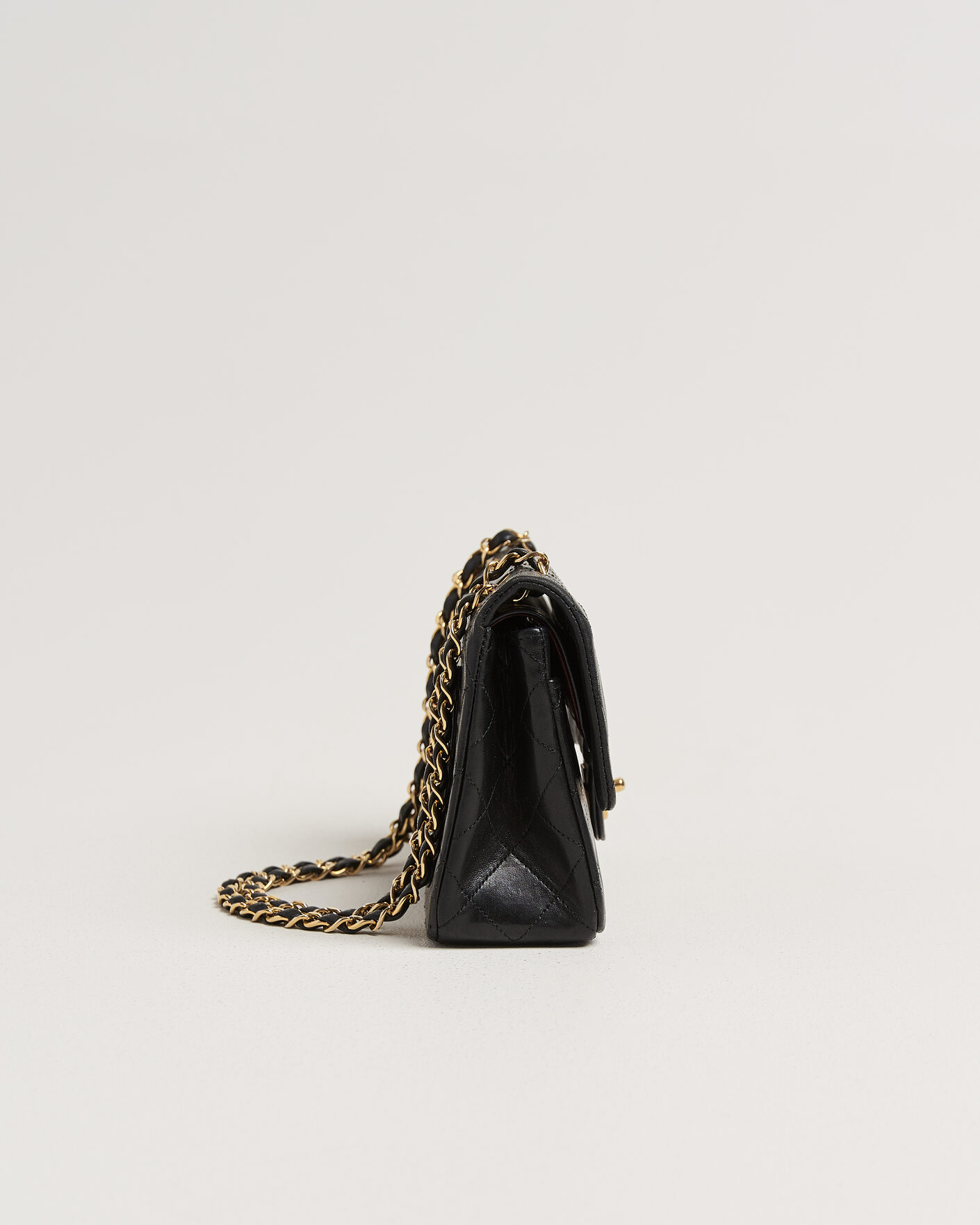 Herren | Chanel Pre-Owned Classic Small Double Flap Bag Black | Chanel Pre-Owned | Classic Small Double Flap Bag Black