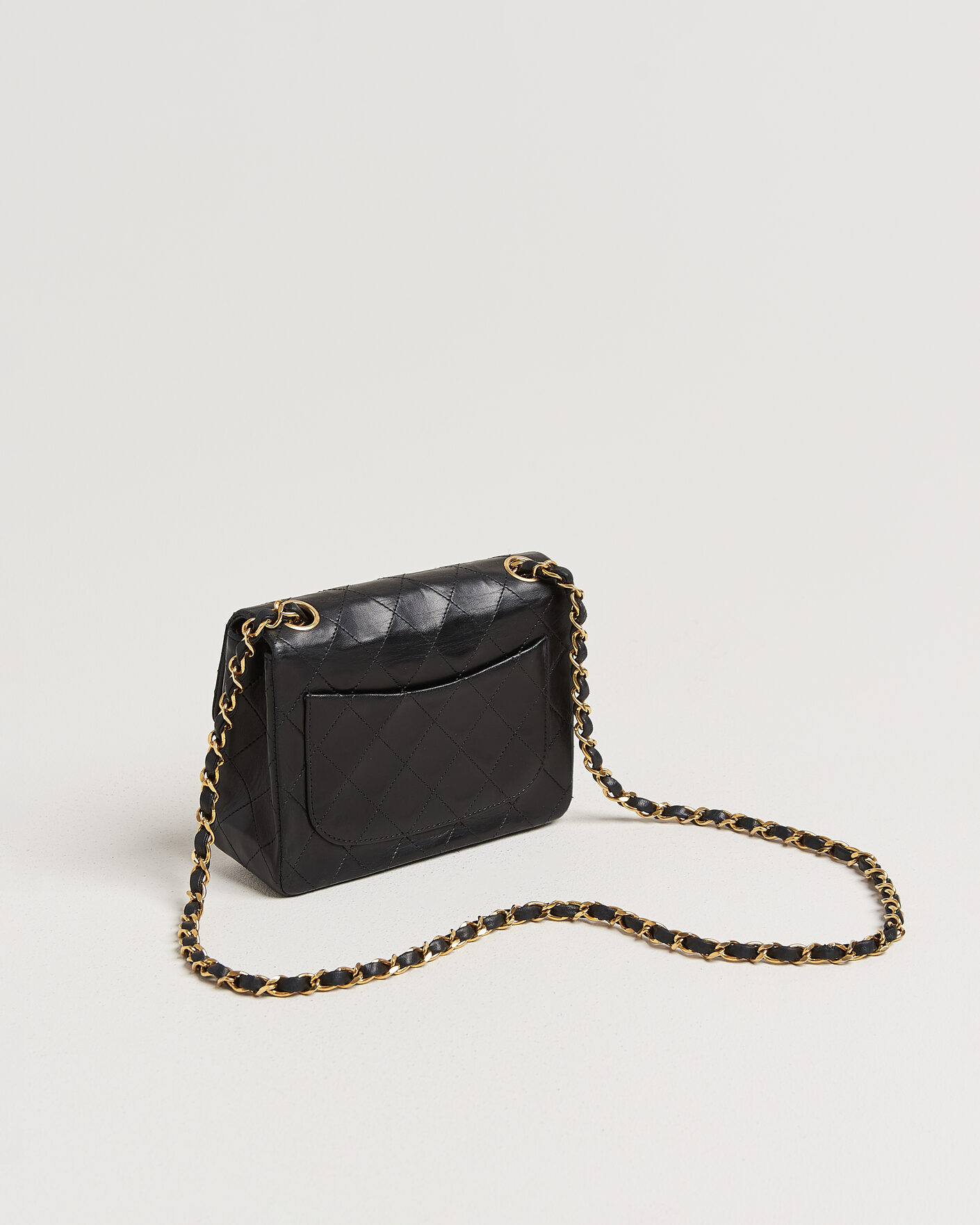 Herren | Pre-Owned & Vintage Bags | Chanel Pre-Owned | Classic Mini Single Flap Square Bag Black
