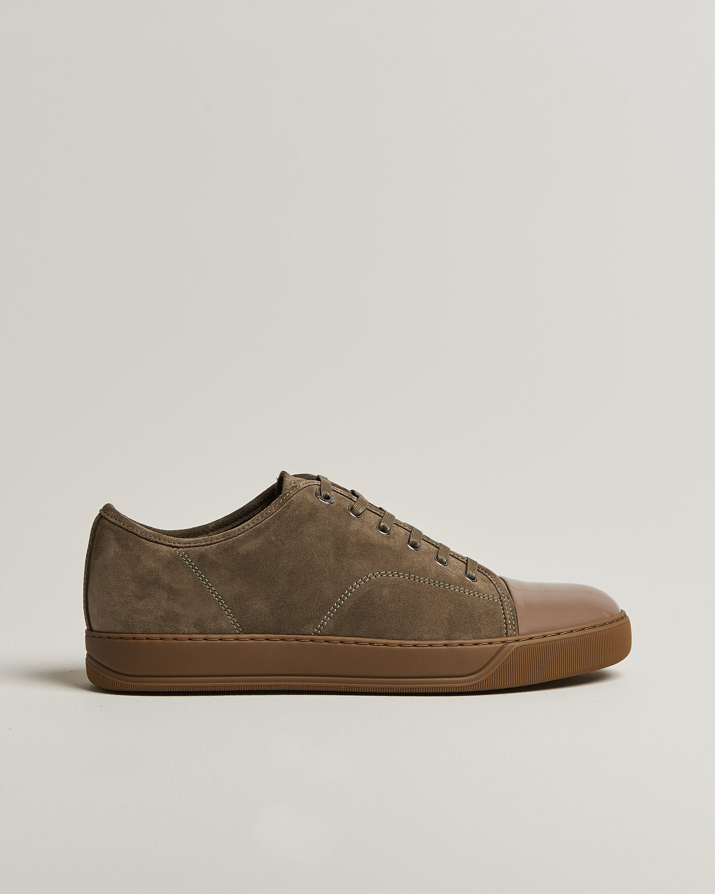 Herren | Sneaker | Lanvin | DBB1 Patent Cap Toe Sneakers Khaki