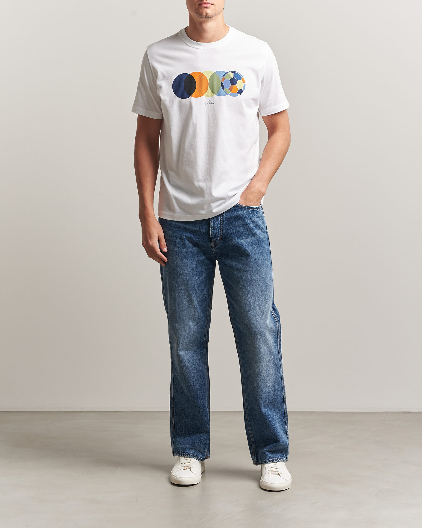 Herren | T-Shirts | PS Paul Smith | Football Crew Neck T-Shirt White